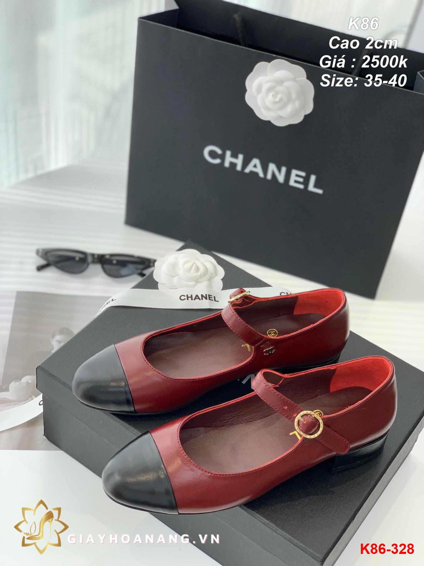 K86-328 Chanel giày cao 2cm siêu cấp