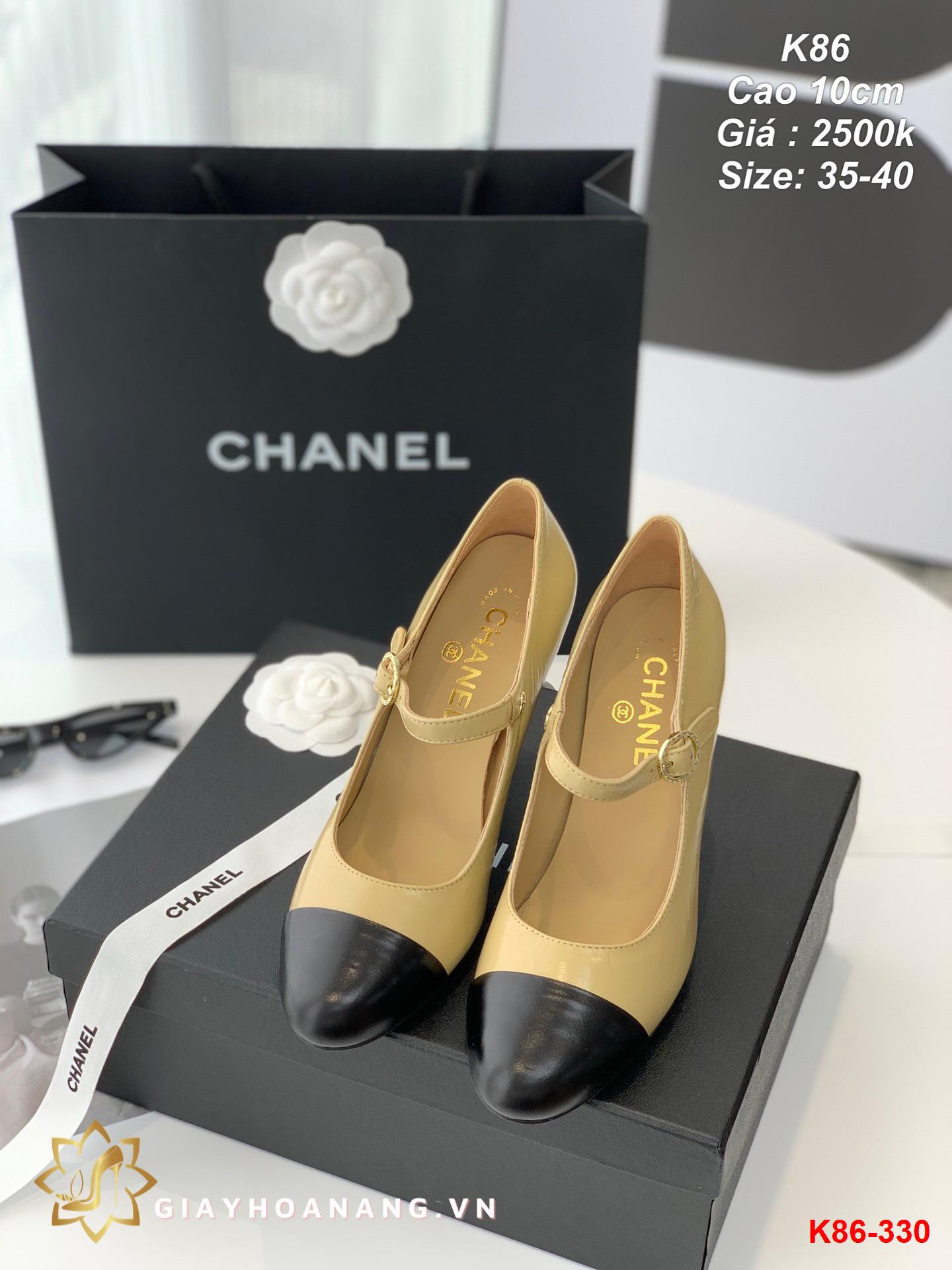 K86-330 Chanel giày cao 10cm siêu cấp