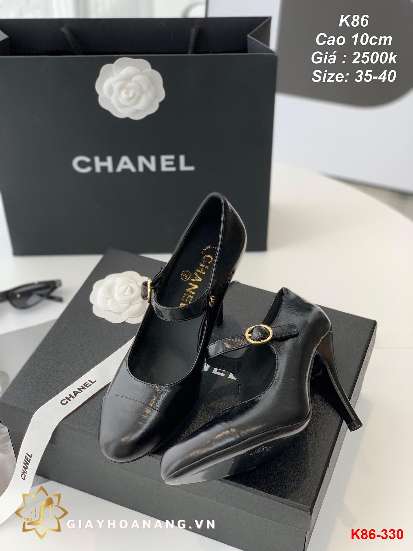 K86-330 Chanel giày cao 10cm siêu cấp