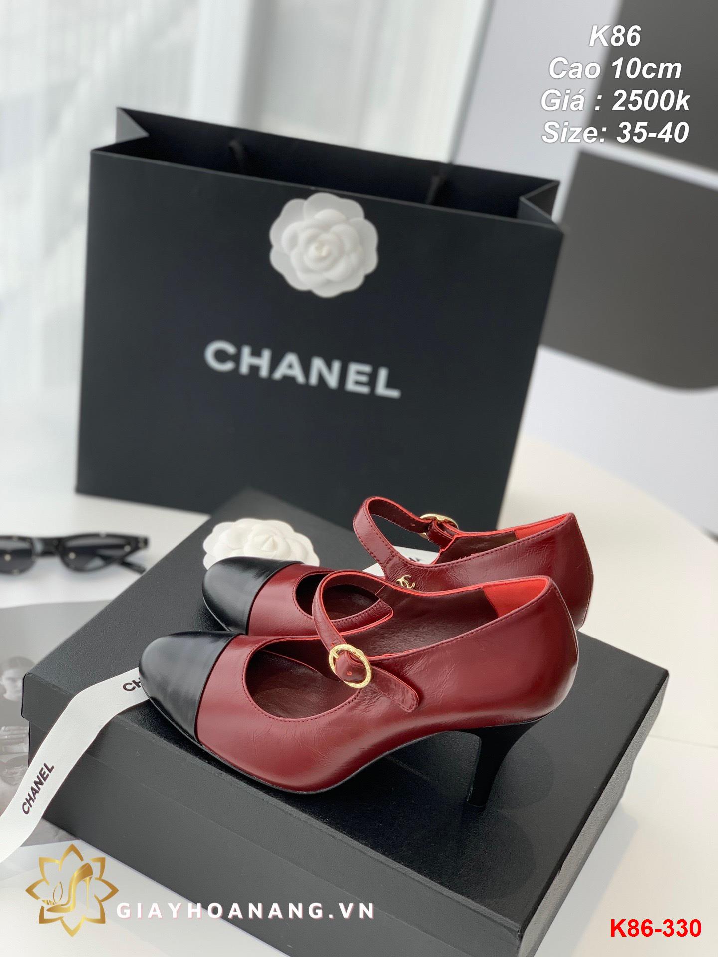 K86-330 Chanel giày cao 10cm siêu cấp