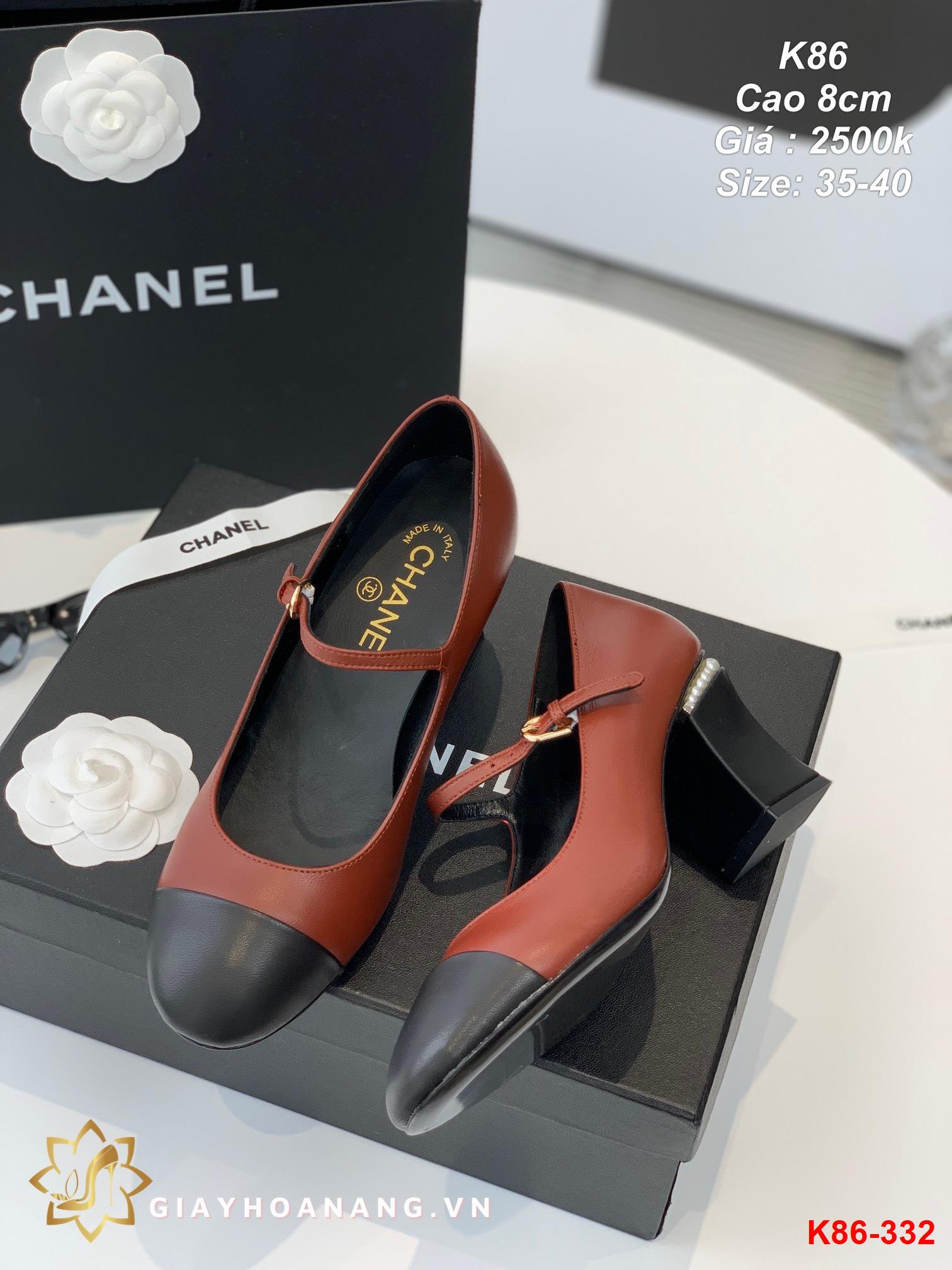 K86-332 Chanel sandal cao 8cm siêu cấp