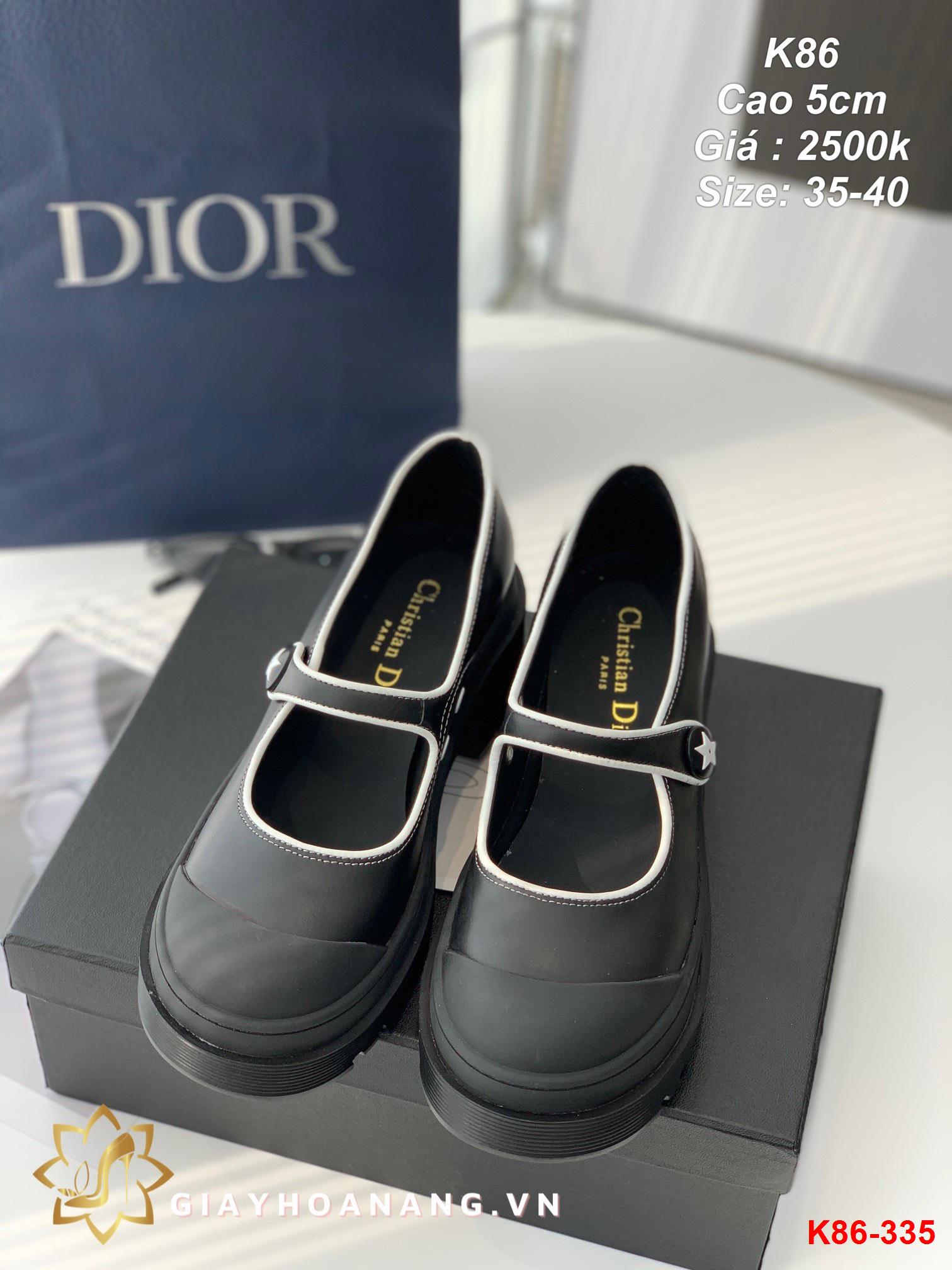 K86-335 Dior sandal cao 5cm siêu cấp