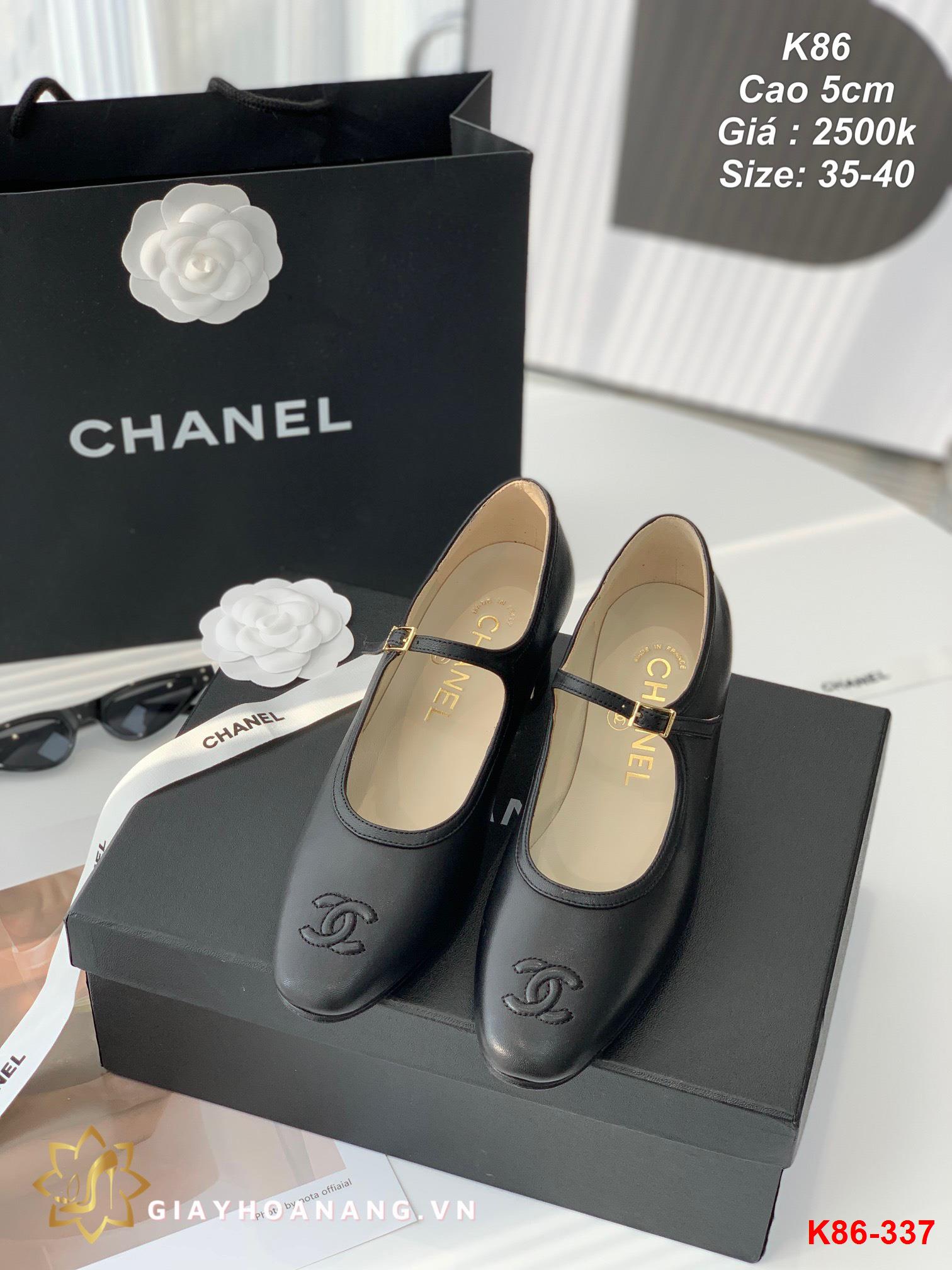 K86-337 Chanel giày cao 5cm siêu cấp