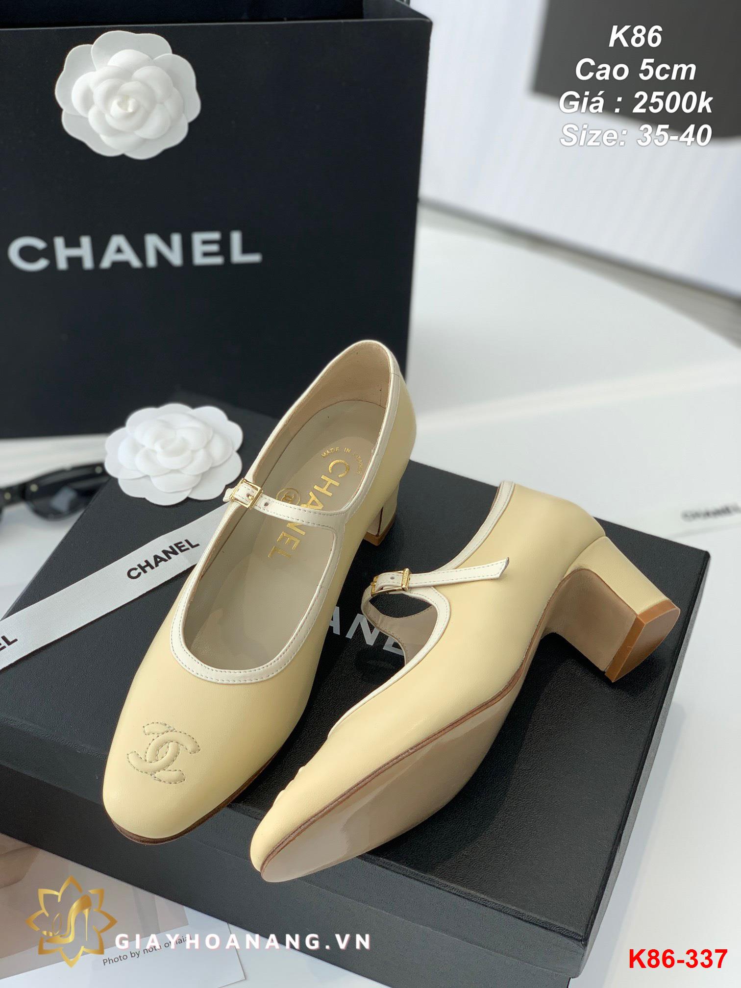 K86-337 Chanel giày cao 5cm siêu cấp