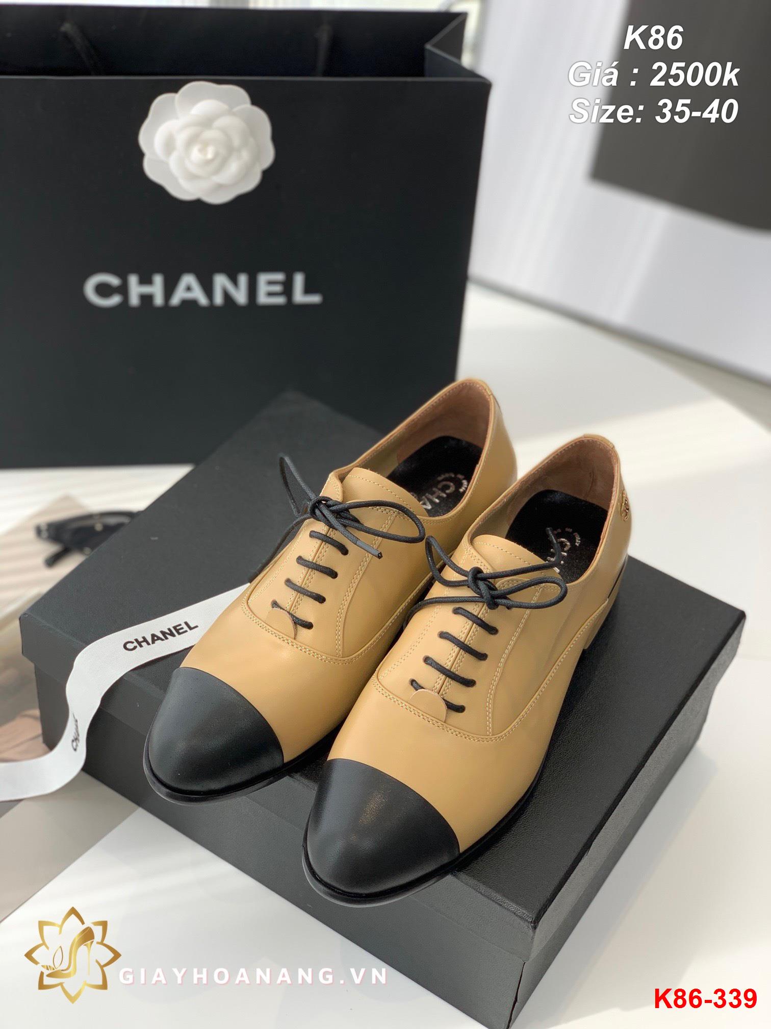 K86-339 Chanel giày lười siêu cấp
