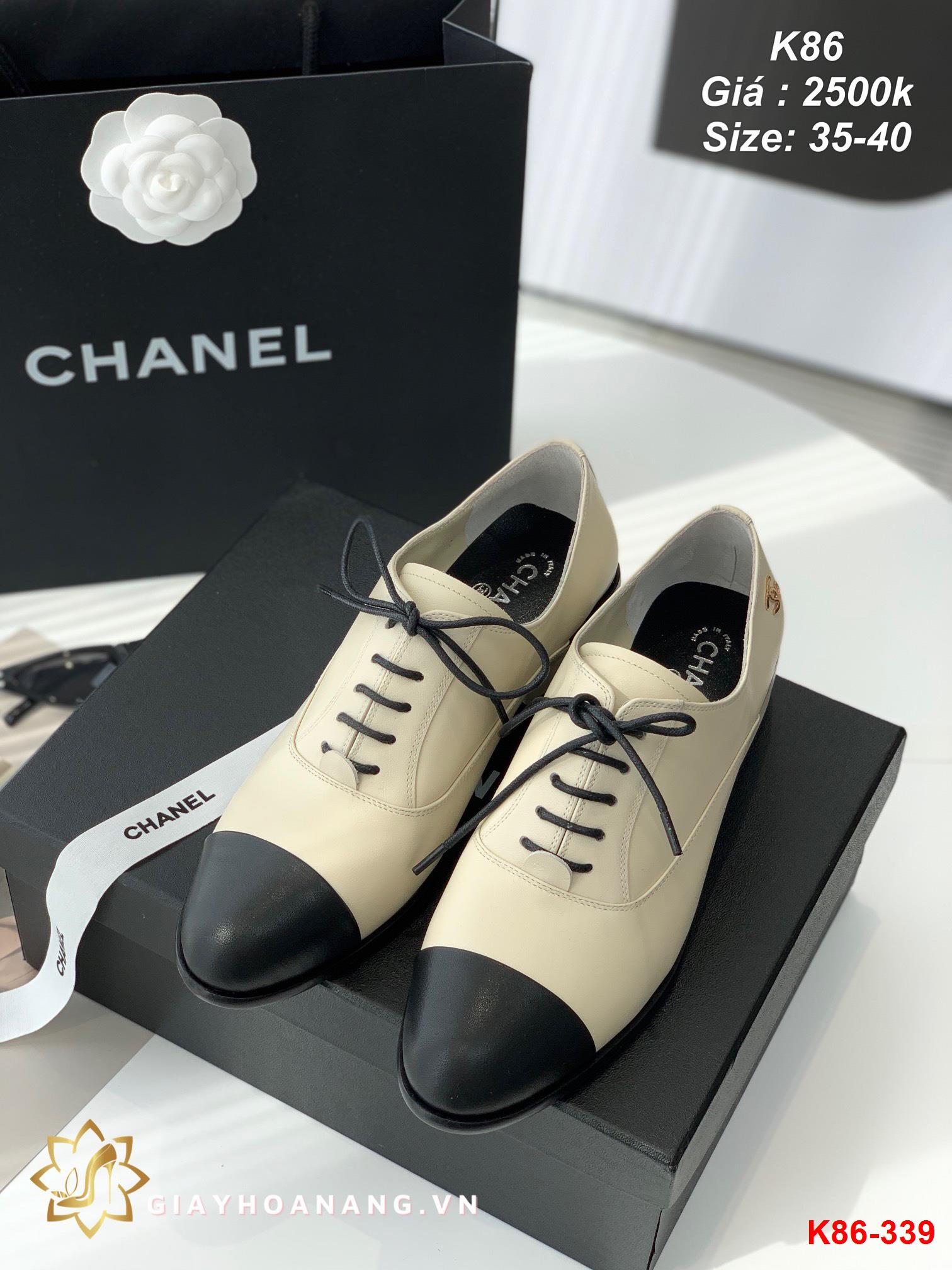 K86-339 Chanel giày lười siêu cấp