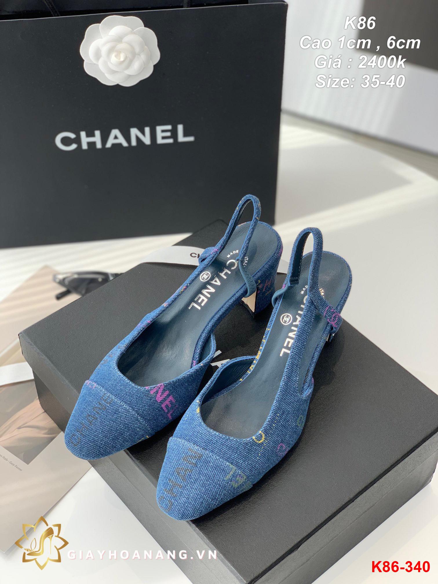 K86-340 Chanel sandal cao 1cm , 6cm siêu cấp