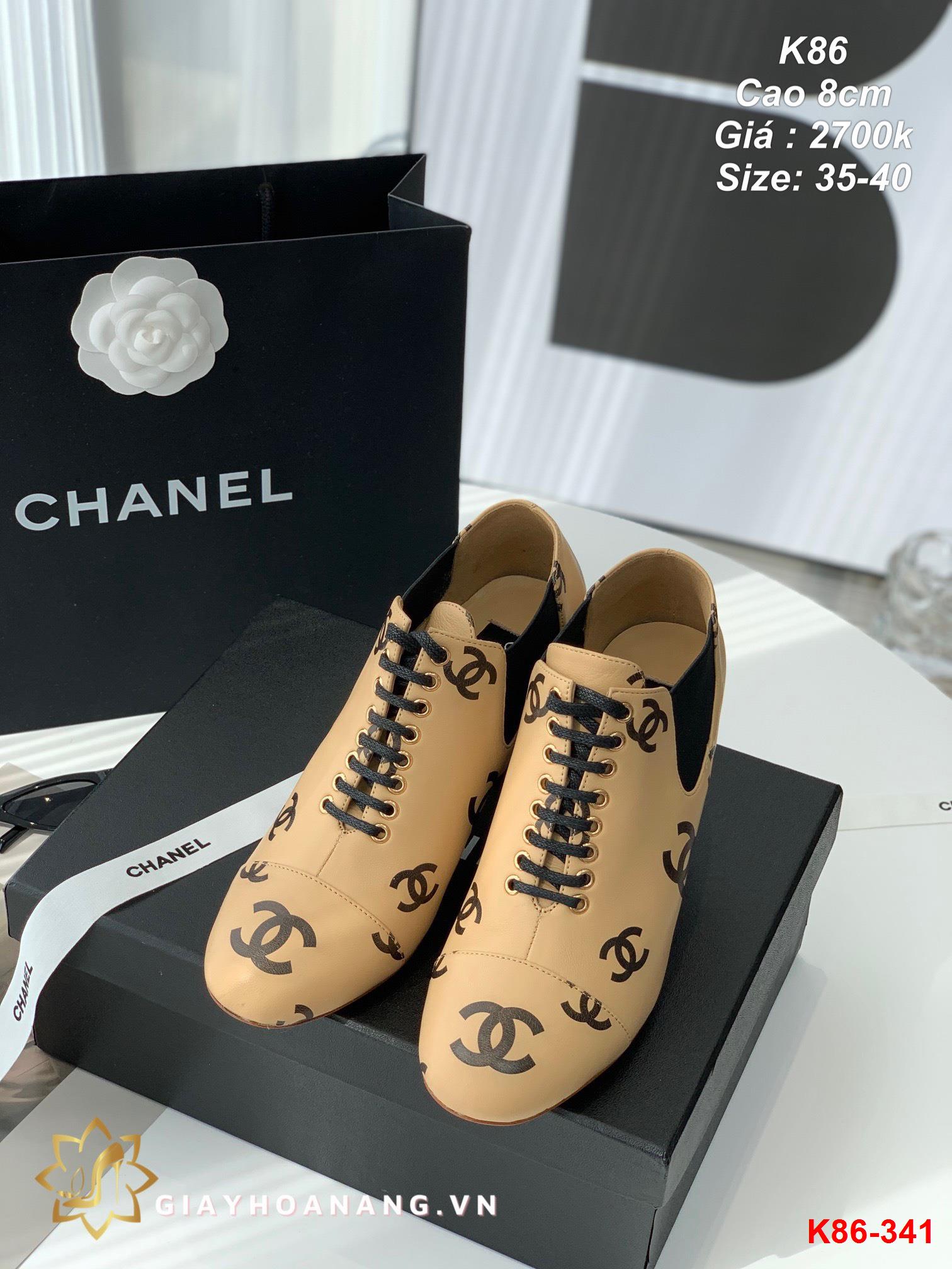 K86-341 Chanel giày cao 8cm siêu cấp