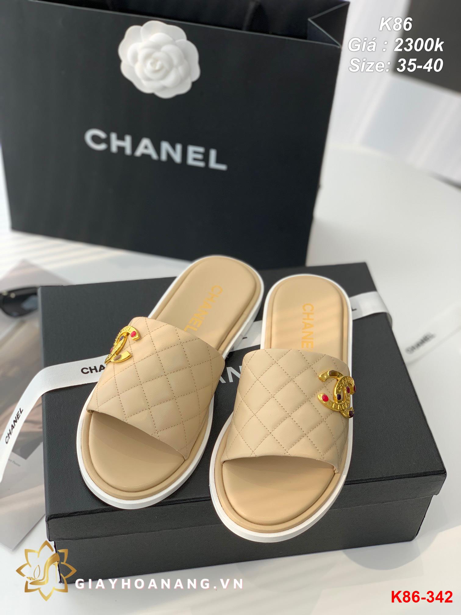 K86-342 Chanel dép siêu cấp