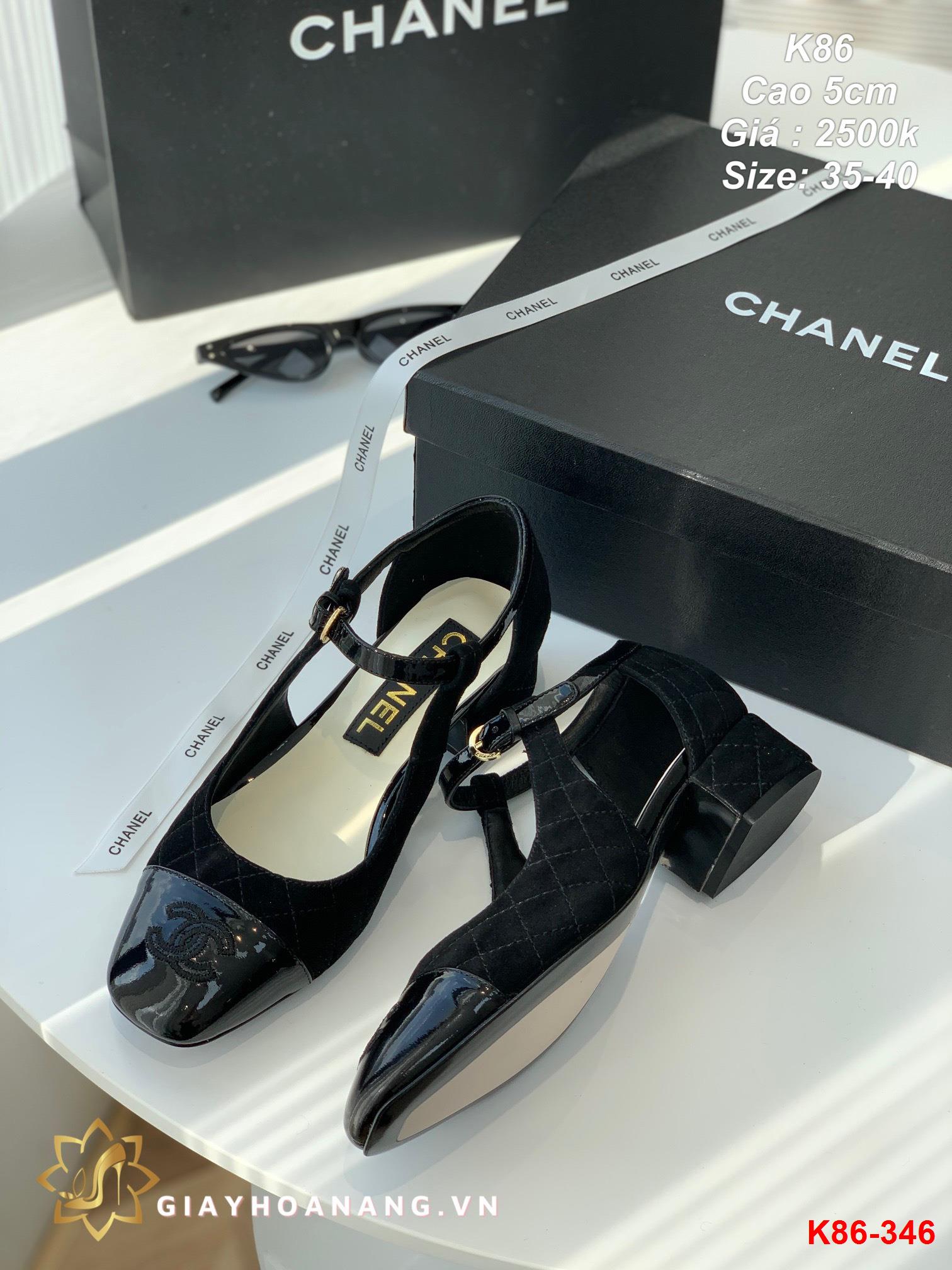 K86-346 Chanel sandal cao 5cm siêu cấp