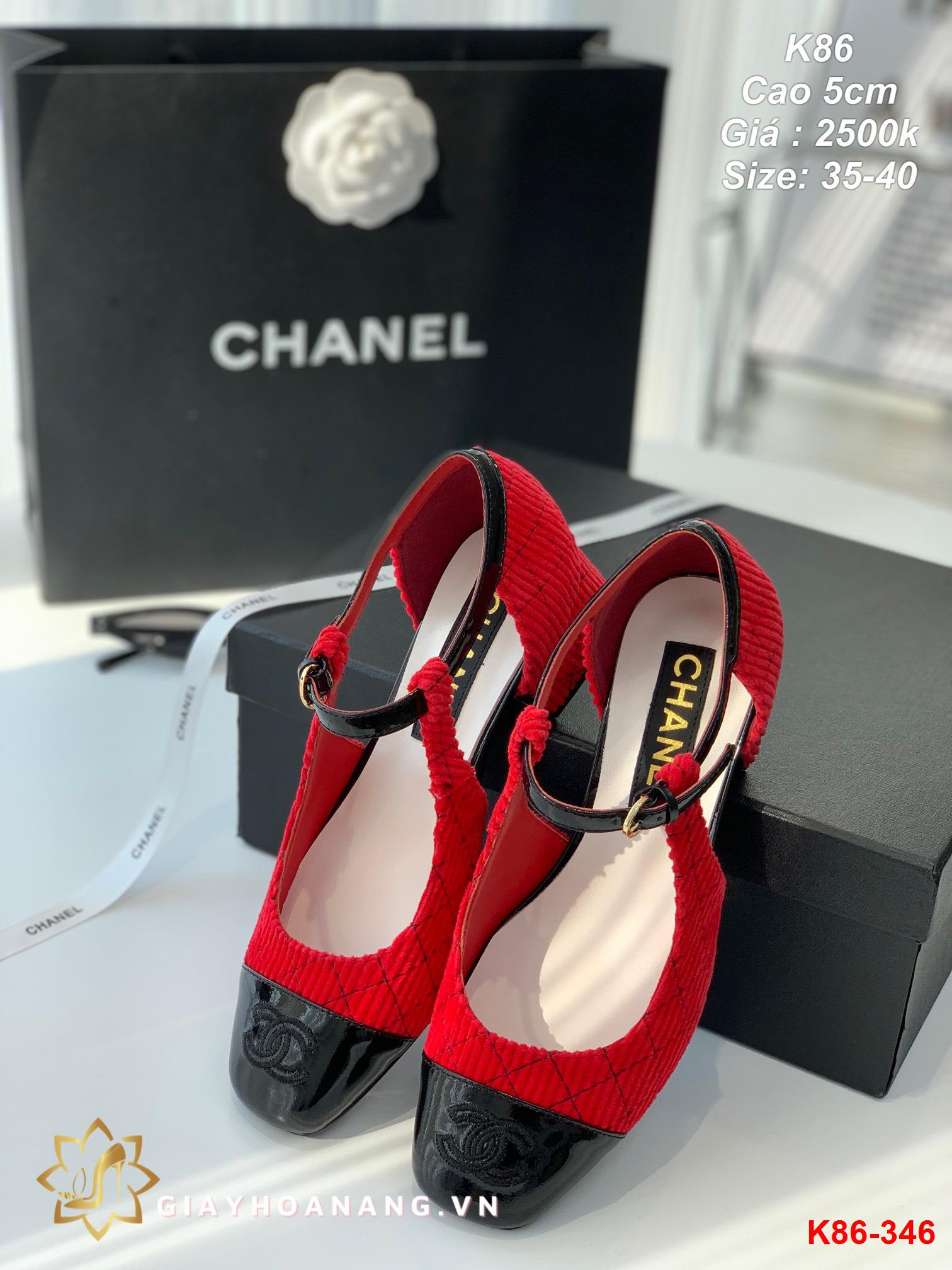 K86-346 Chanel sandal cao 5cm siêu cấp