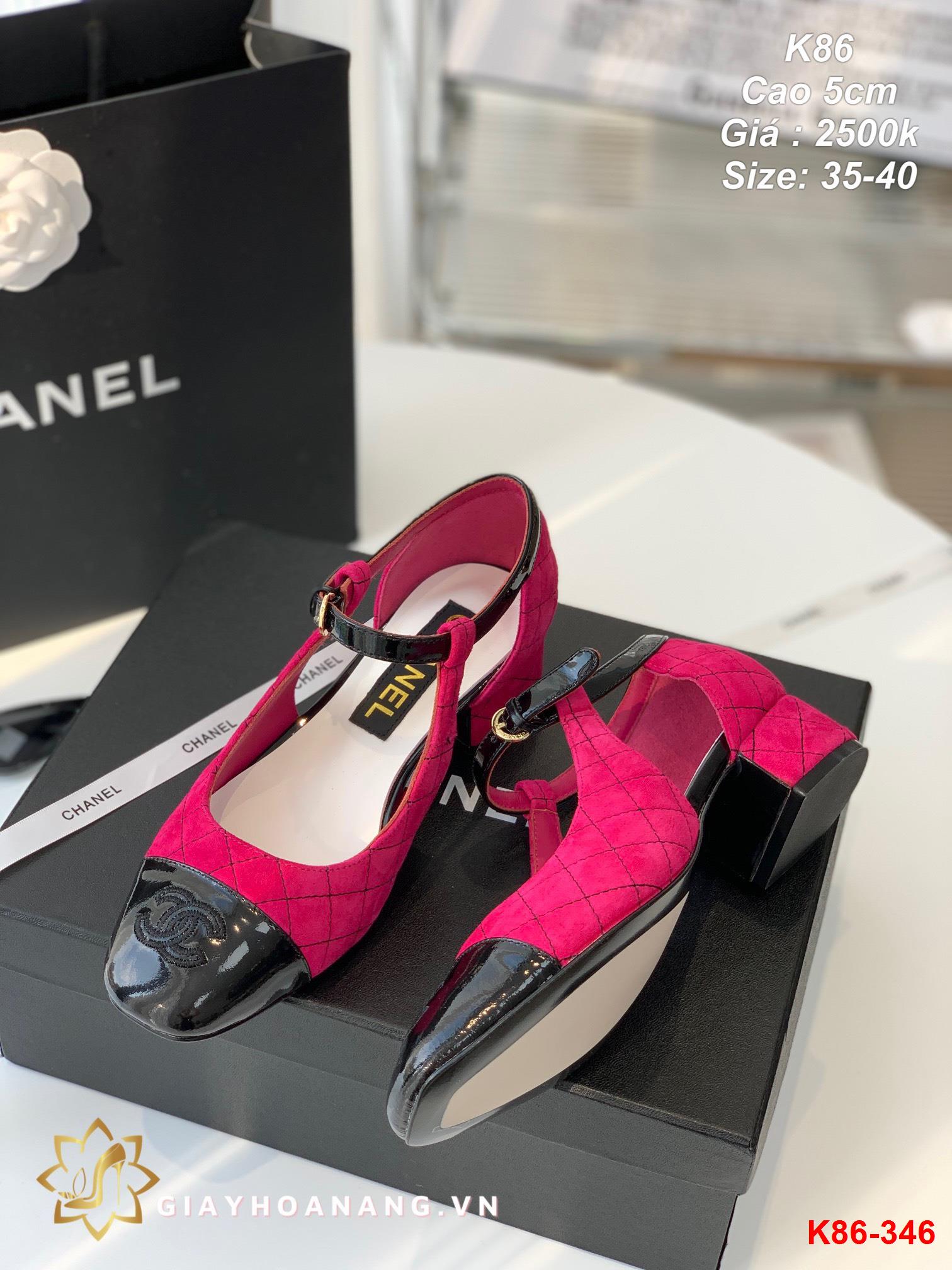 K86-346 Chanel sandal cao 5cm siêu cấp