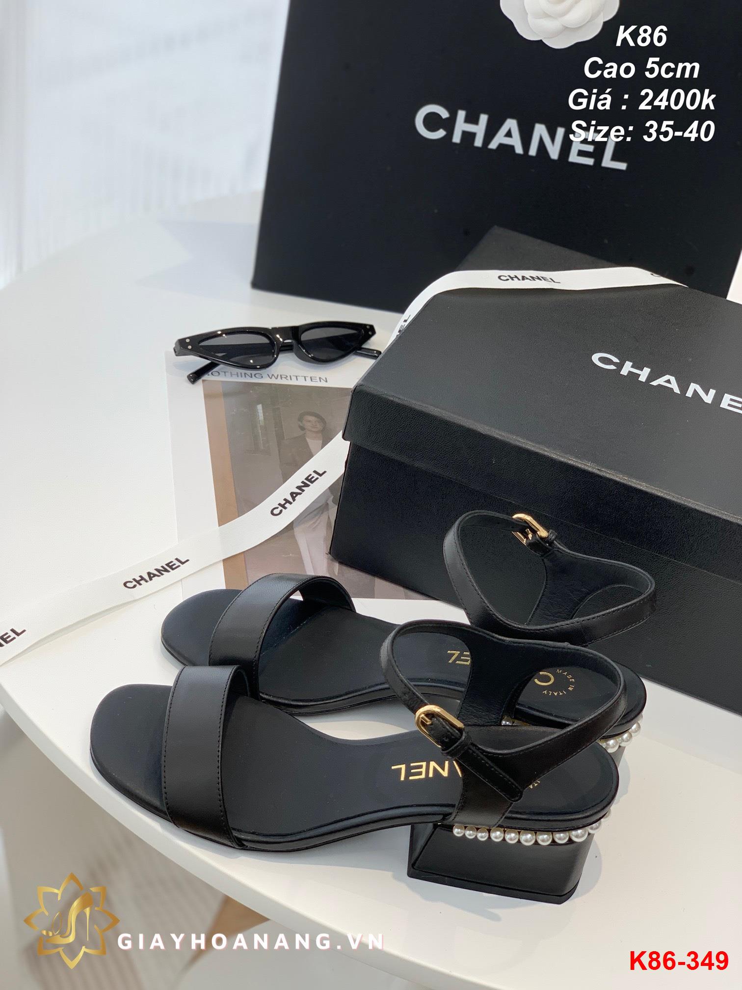 K86-349 Chanel sandal cao 5cm siêu cấp