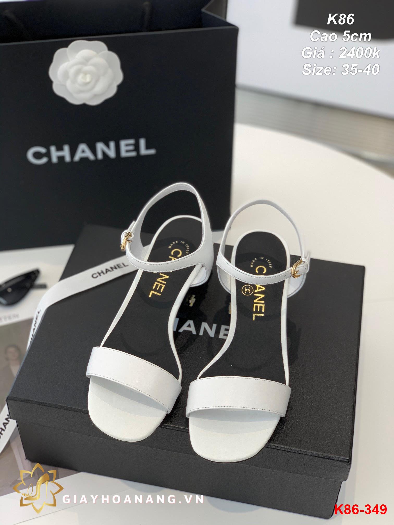 K86-349 Chanel sandal cao 5cm siêu cấp