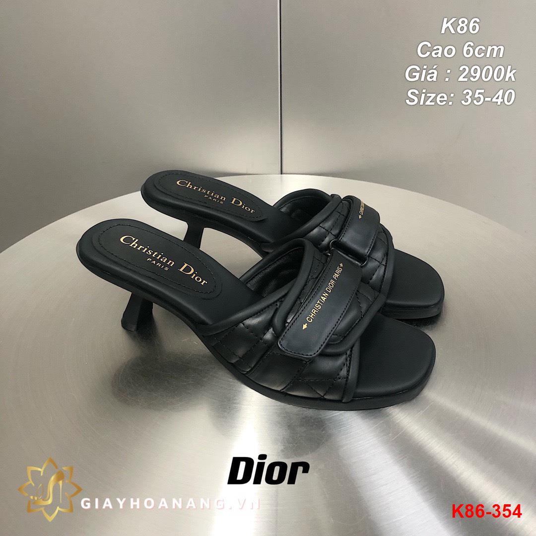 K86-354 Dior dép cao 6cm siêu cấp