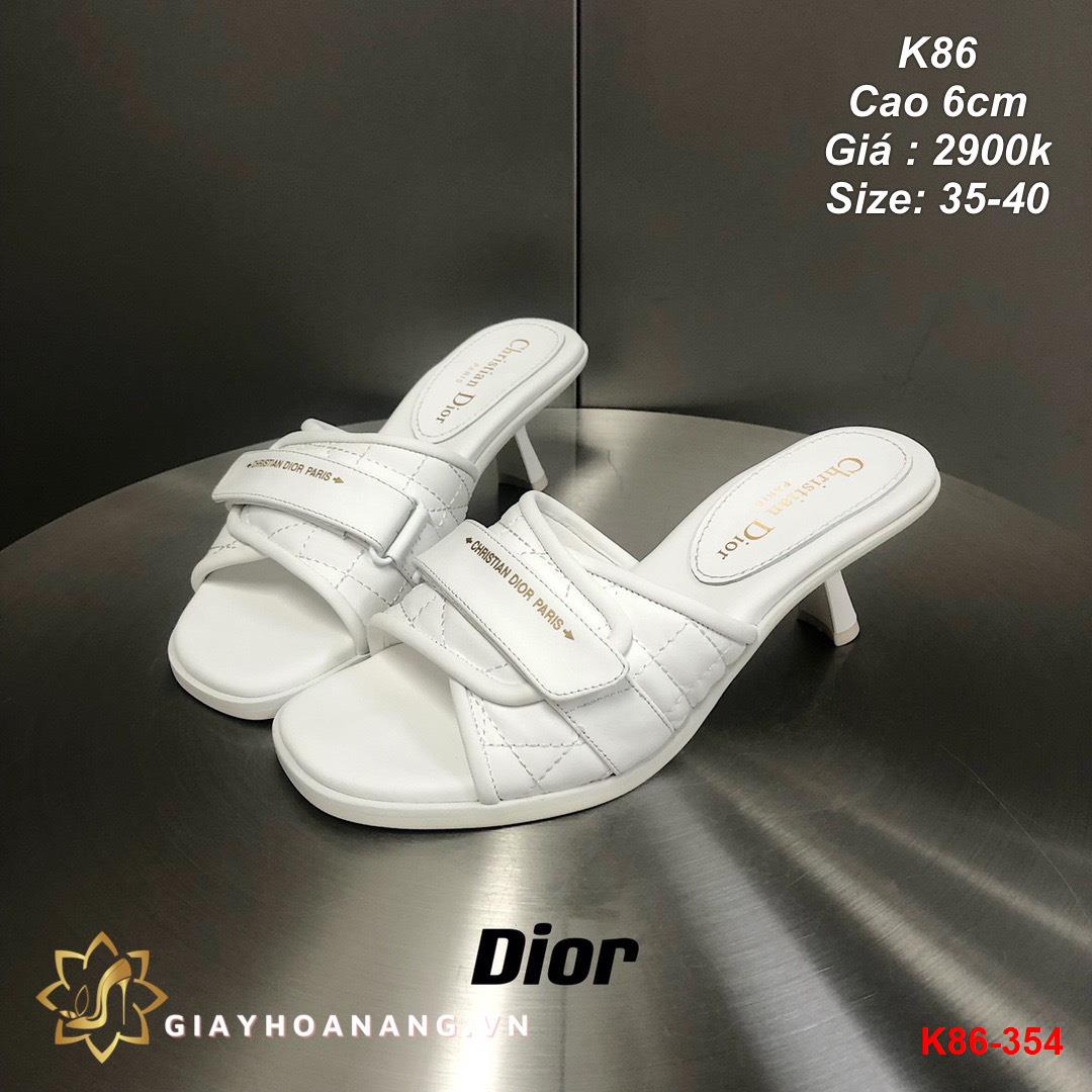 K86-354 Dior dép cao 6cm siêu cấp