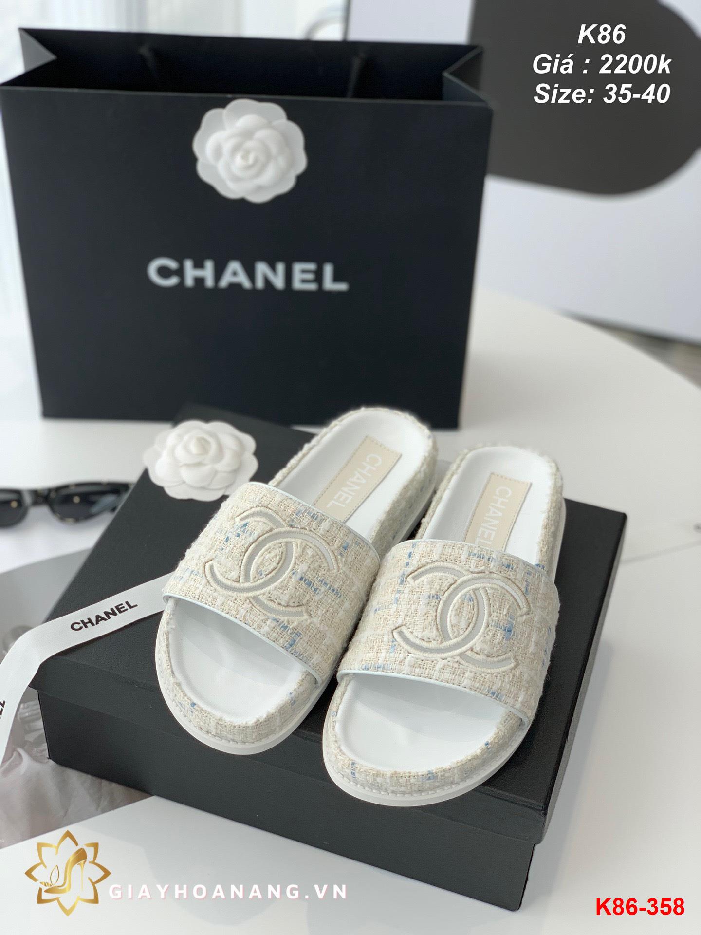 K86-358 Chanel dép siêu cấp