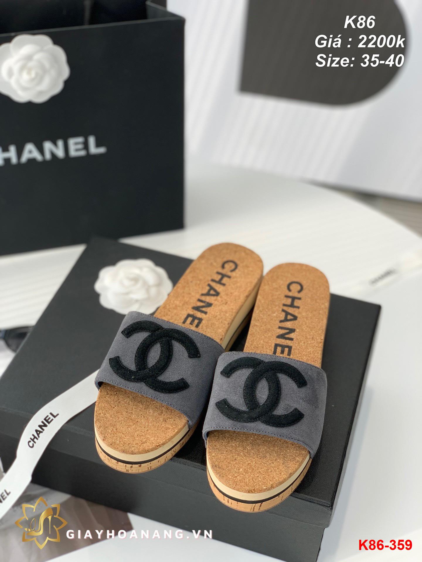 K86-359 Chanel dép siêu cấp