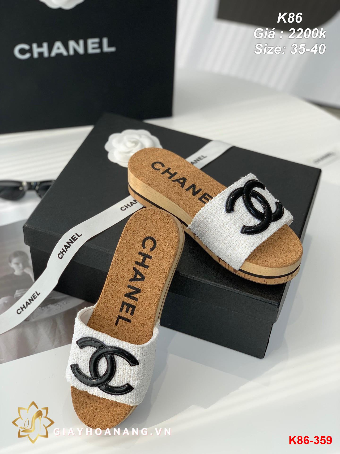 K86-359 Chanel dép siêu cấp