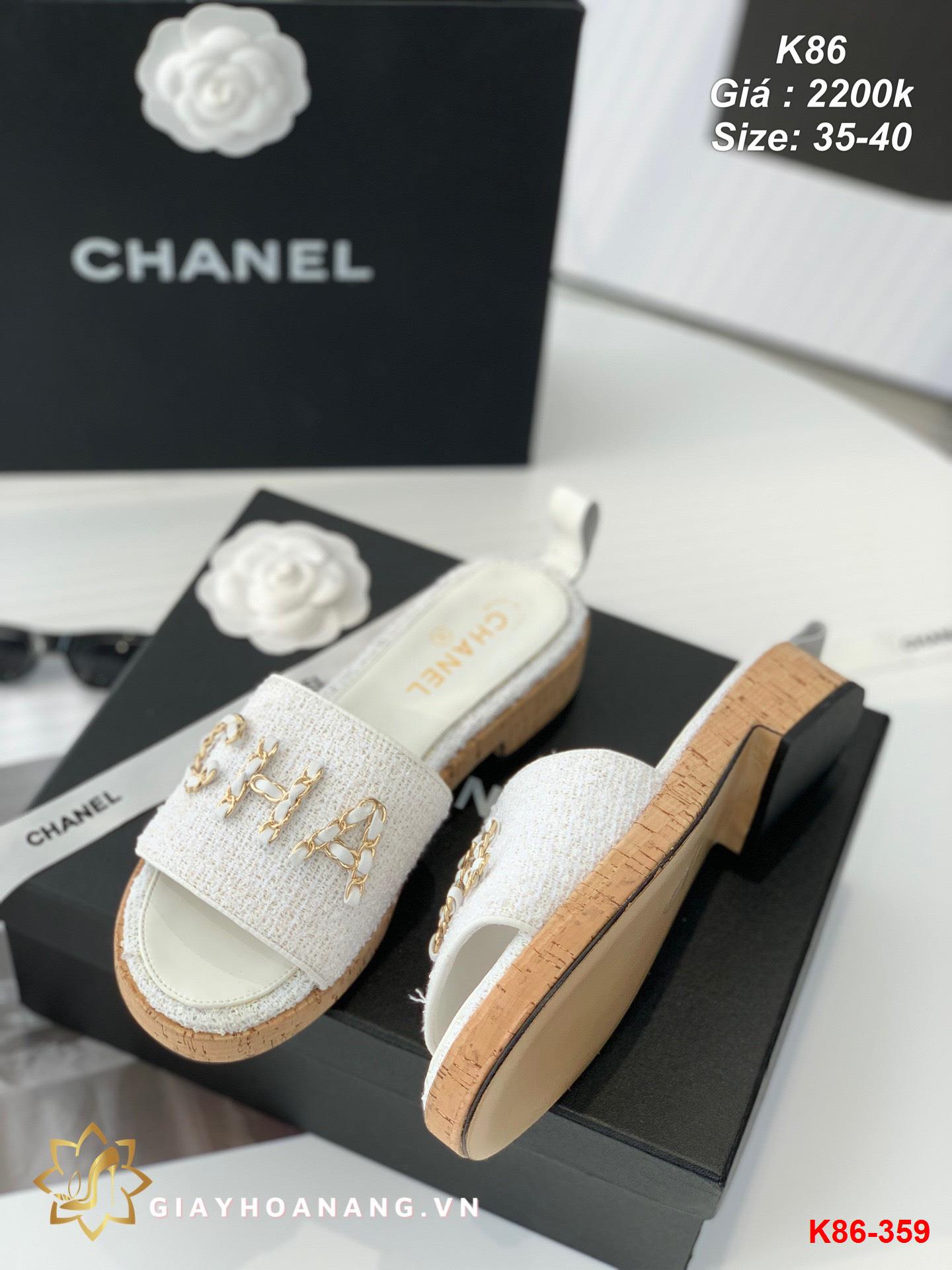 K86-359 Chanel dép siêu cấp