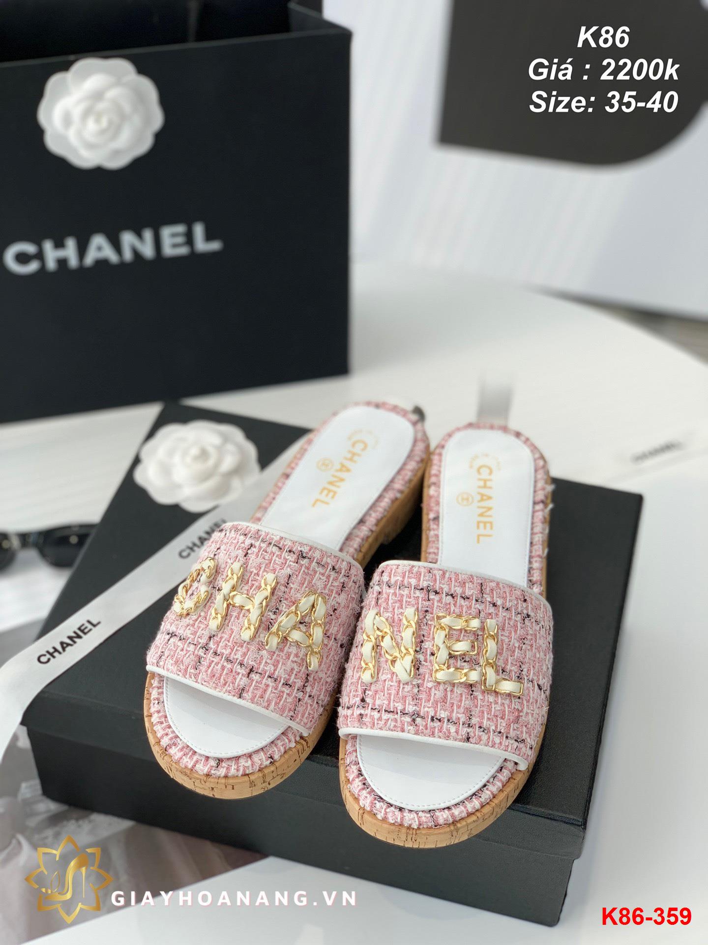 K86-359 Chanel dép siêu cấp