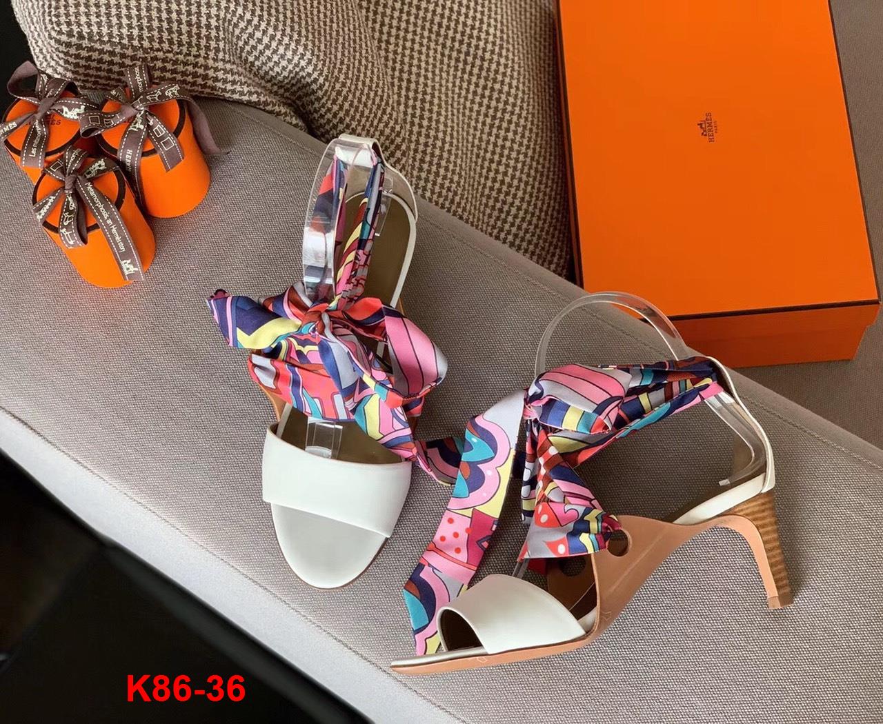 K86-36 Hermes sandal cao 6cm siêu cấp