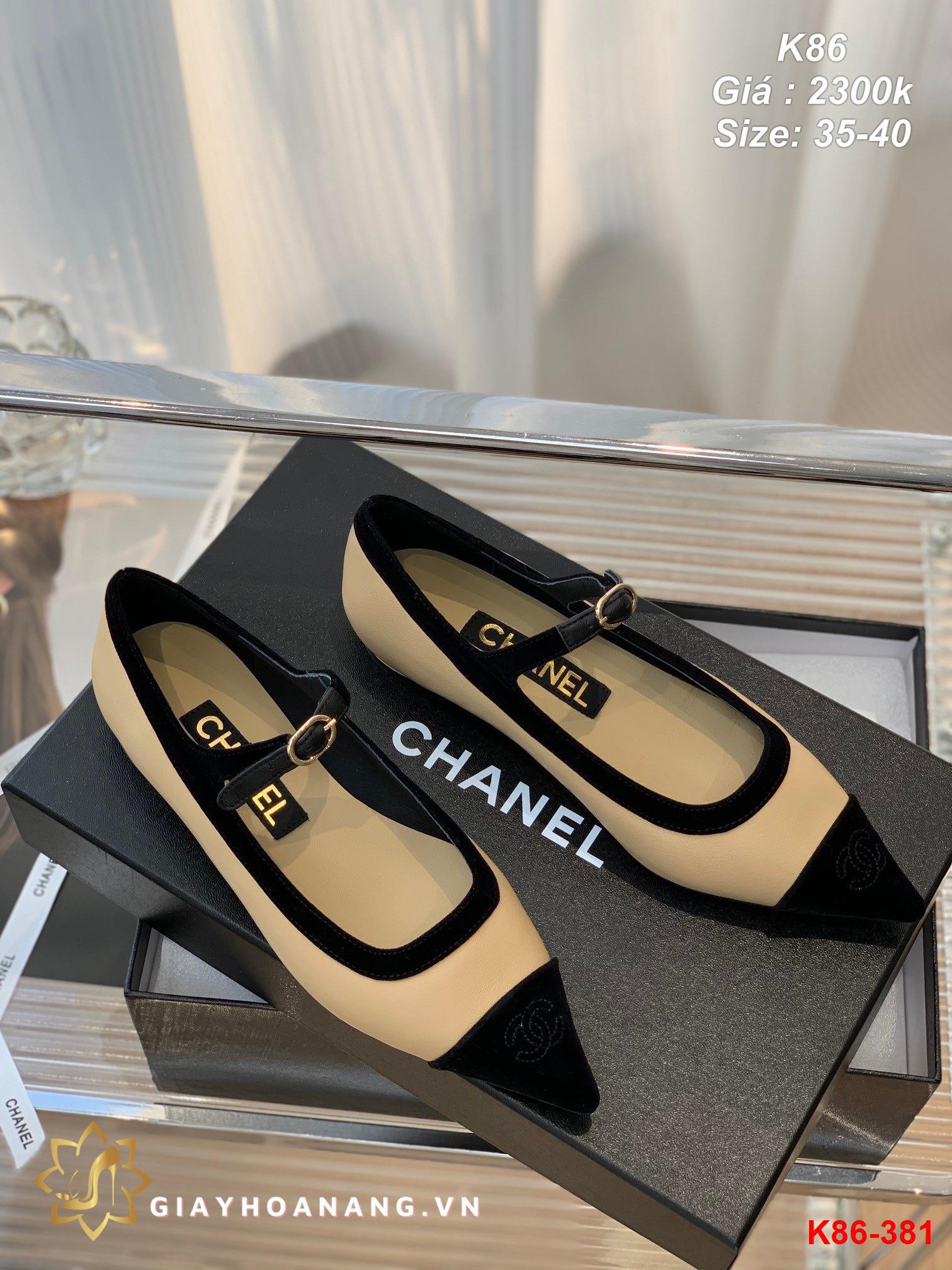 K86-381 Chanel giày bệt siêu cấp