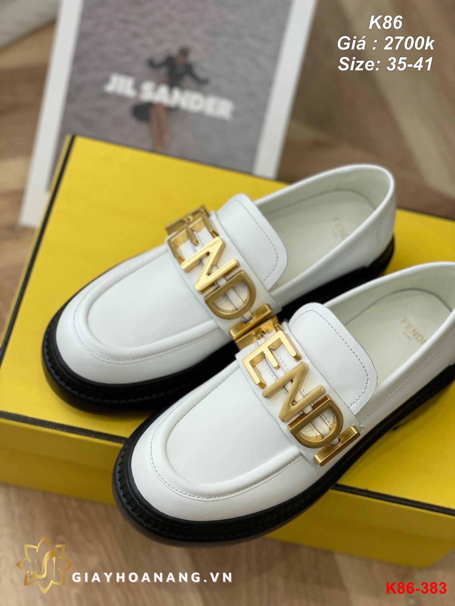 K86-383 Fendi giày lười siêu cấp