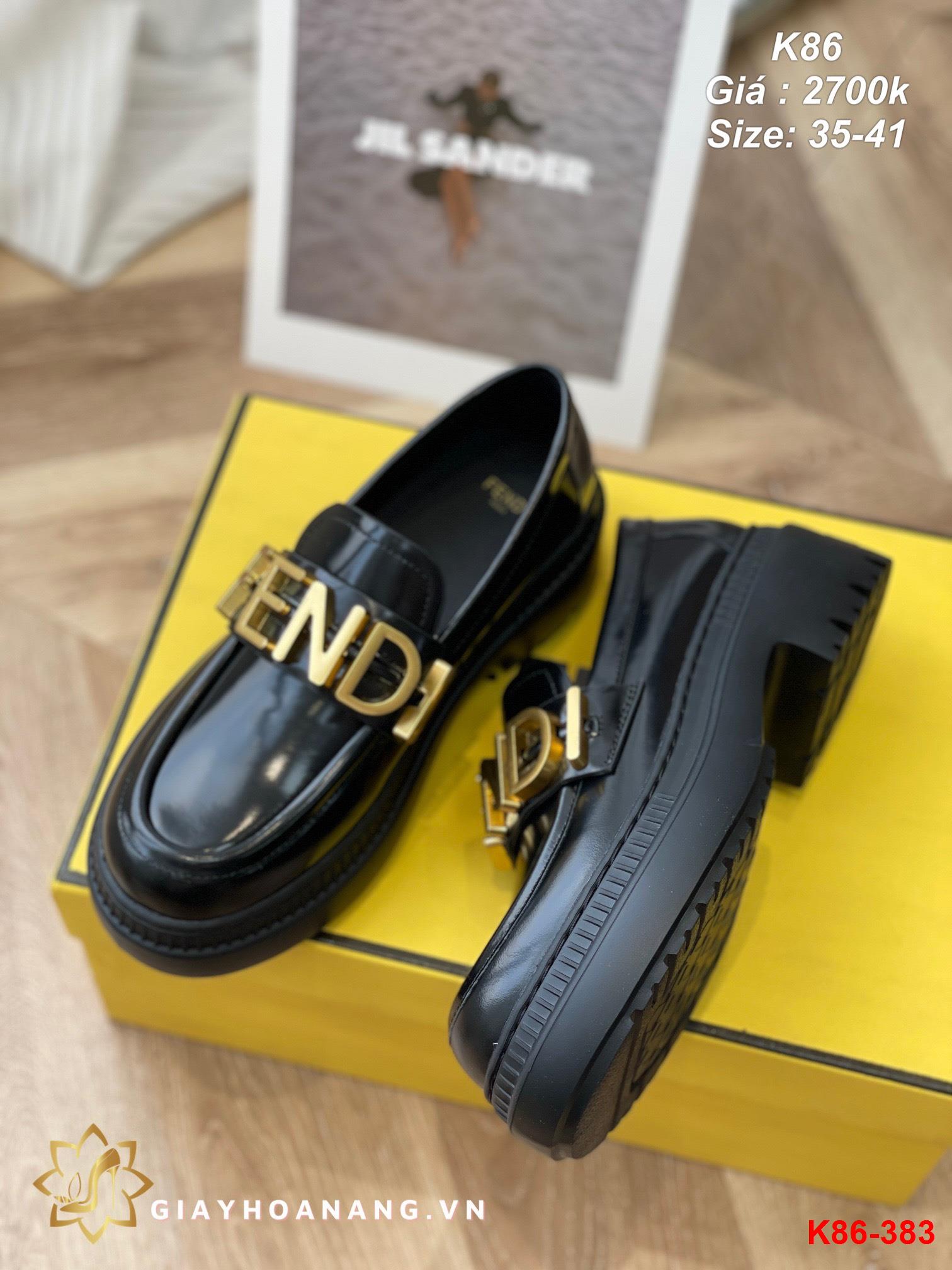 K86-383 Fendi giày lười siêu cấp