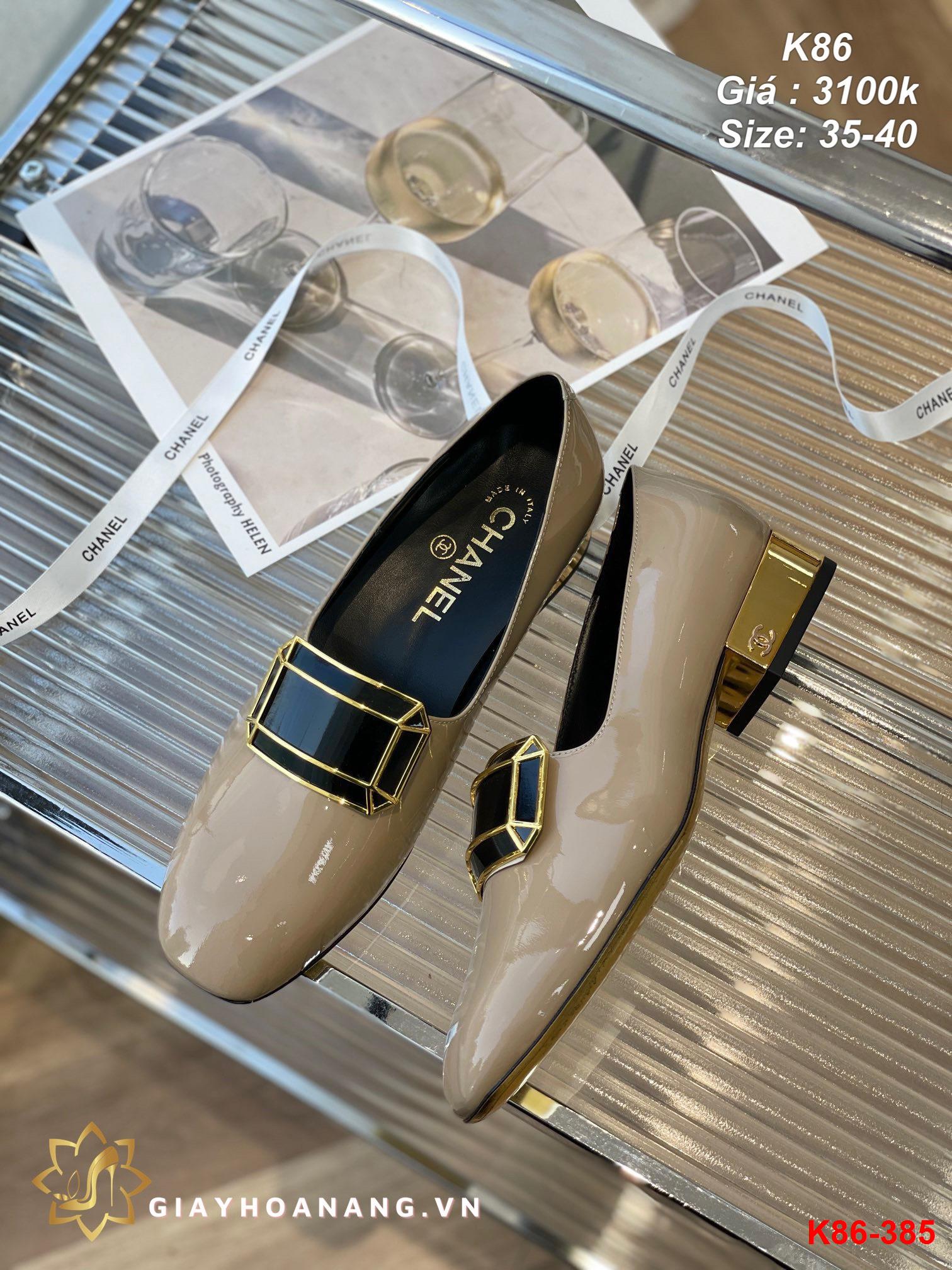K86-385 Chanel giày lười siêu cấp
