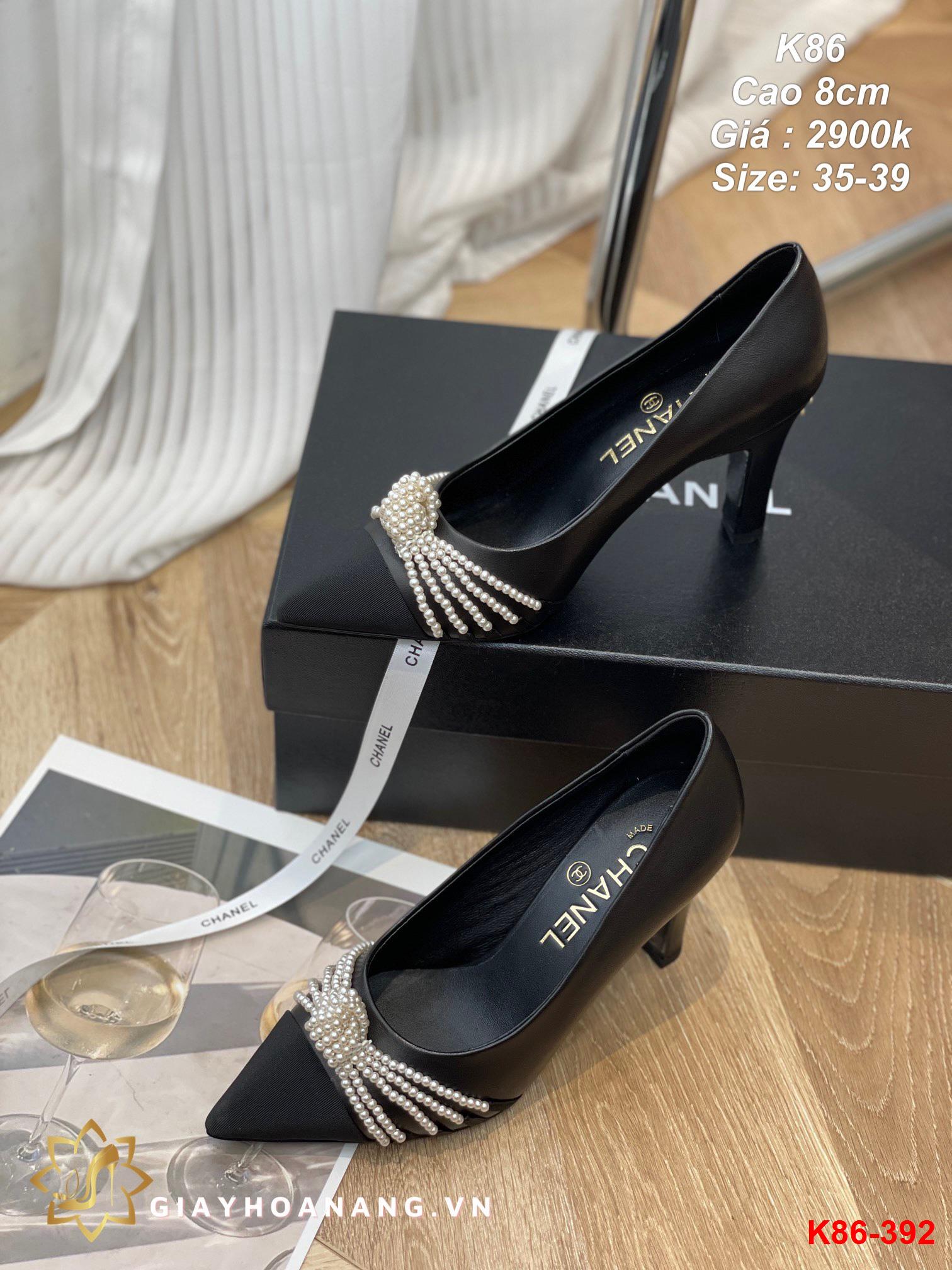 K86-392 Chanel giày cao 8cm siêu cấp