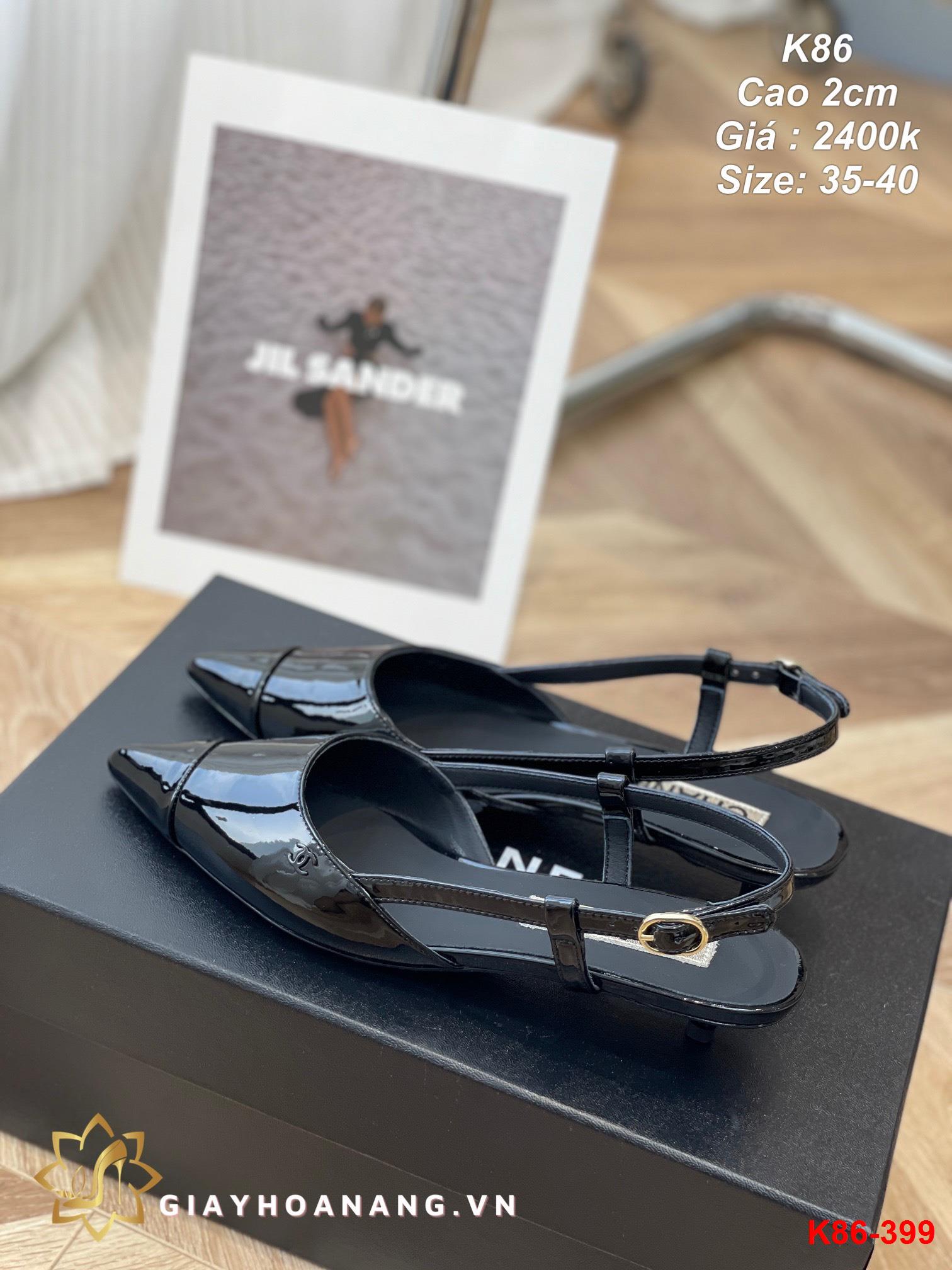 K86-399 Chanel sandal cao 2cm siêu cấp