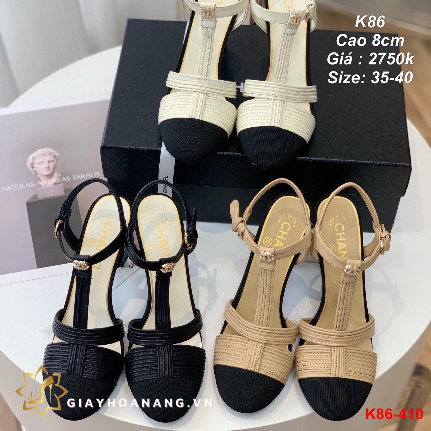 K86-410 Chanel sandal cao 8cm siêu cấp