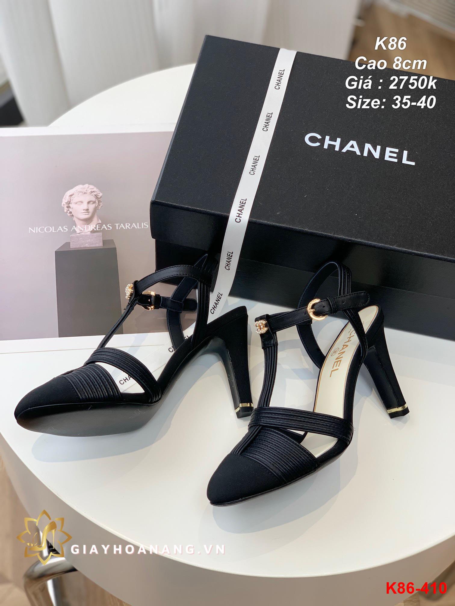 K86-410 Chanel sandal cao 8cm siêu cấp