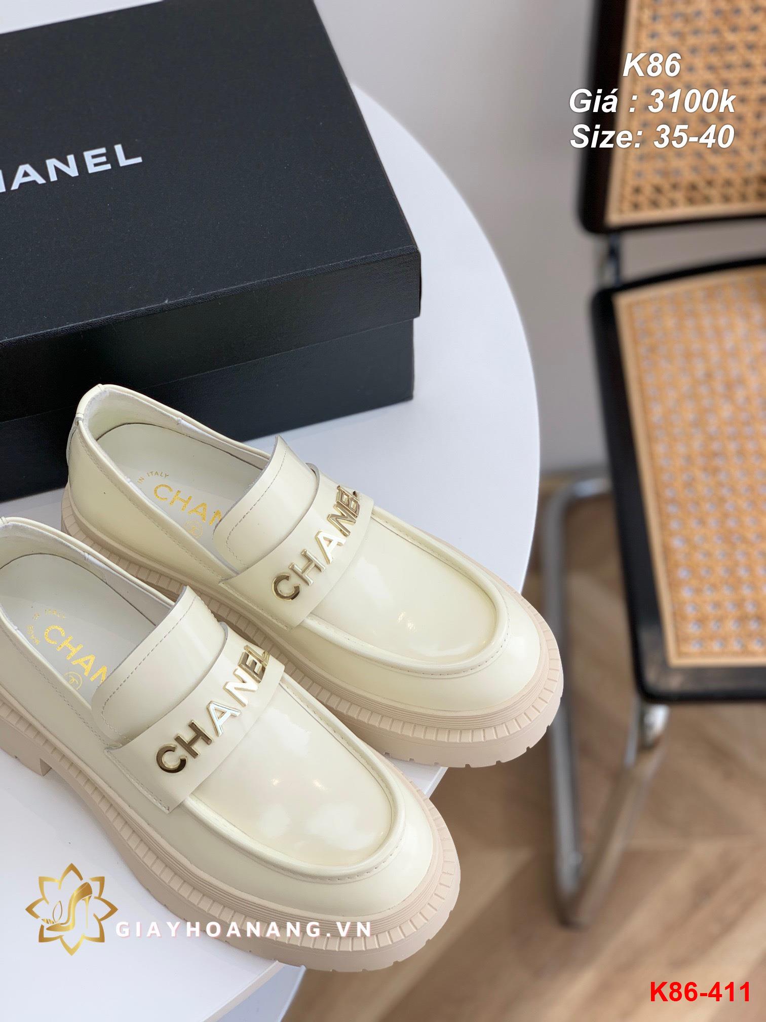 K86-411 Chanel giày lười siêu cấp