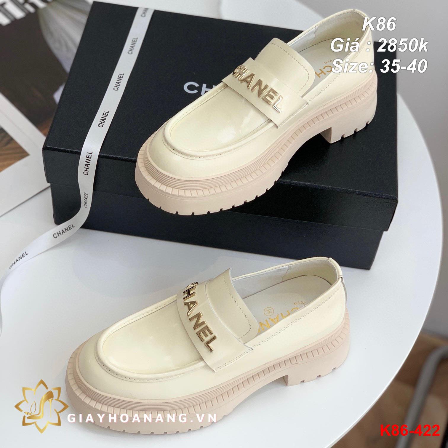 K86-422 Chanel giày lười siêu cấp