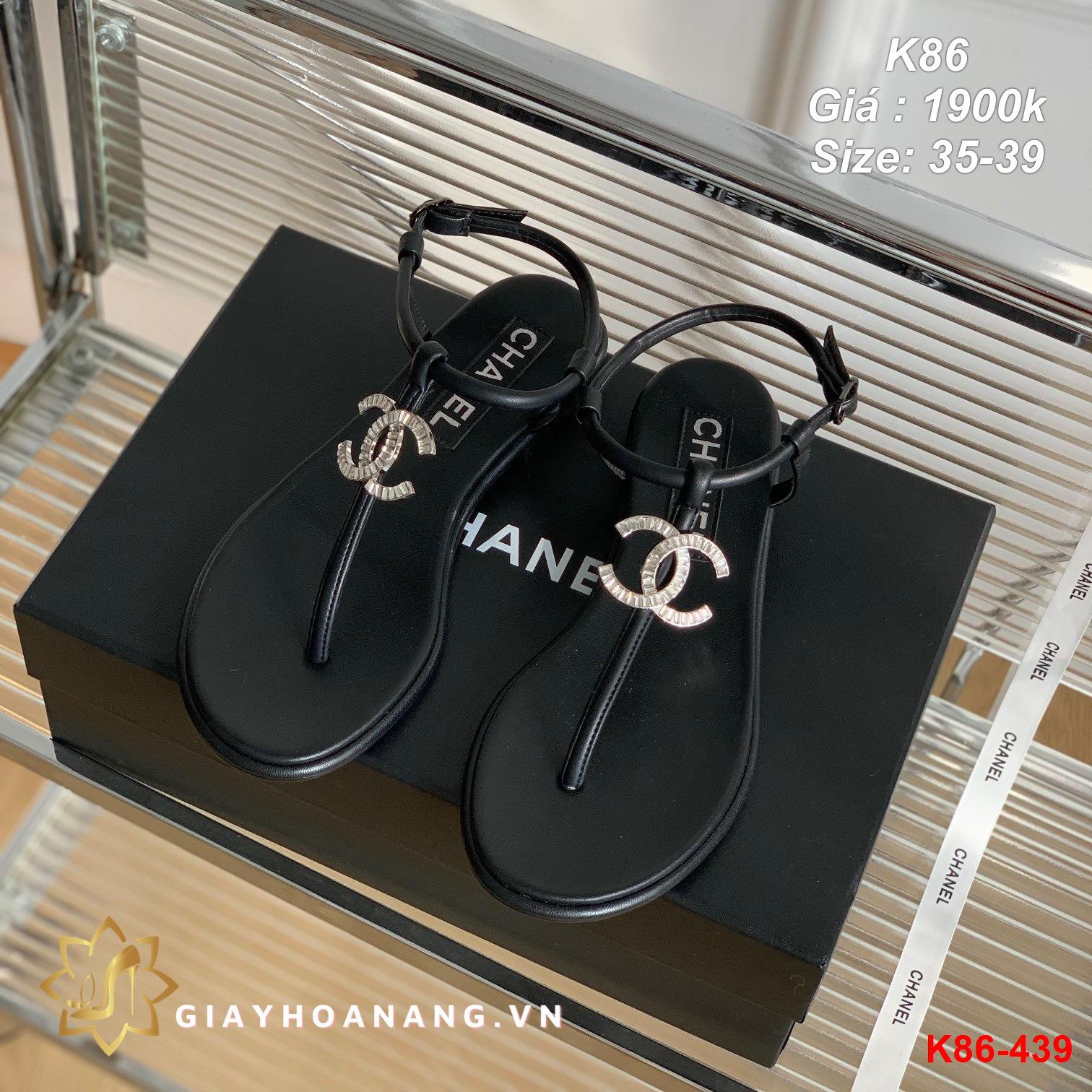 K86-439 Chanel sandal sỏ ngón siêu cấp