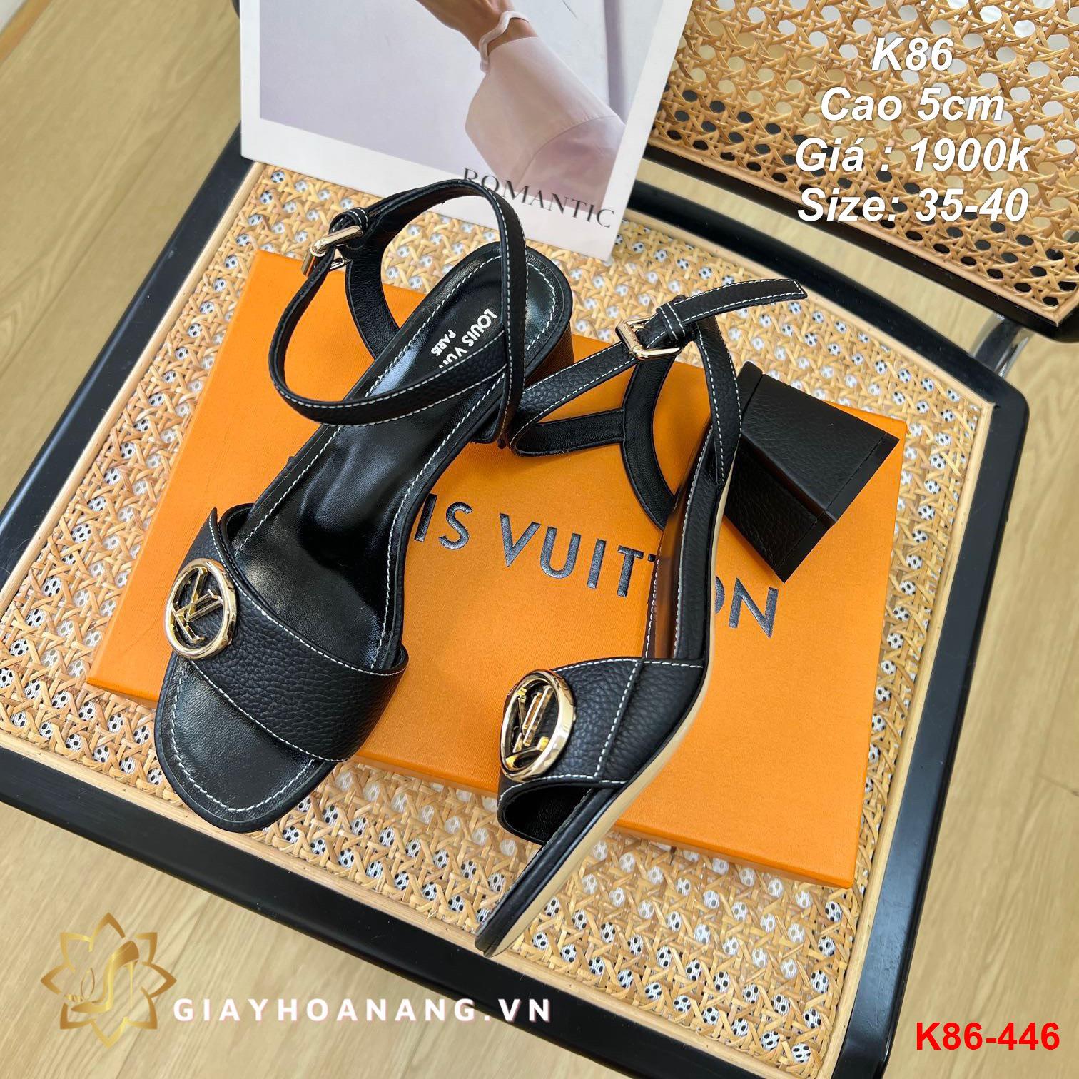K86-446 Louis Vuitton sandal cao 5cm siêu cấp