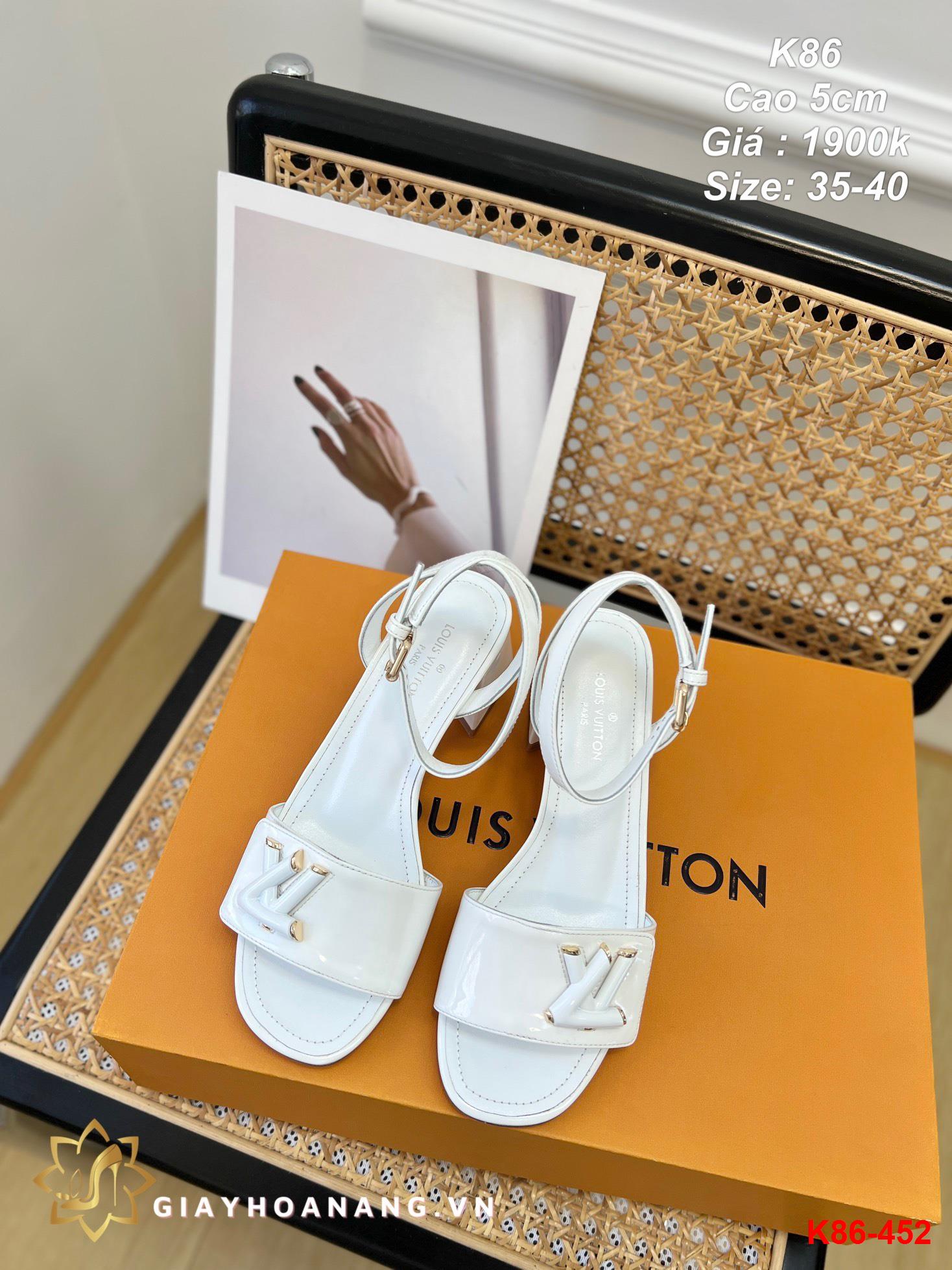 K86-452 Louis Vuitton sandal cao 5cm siêu cấp