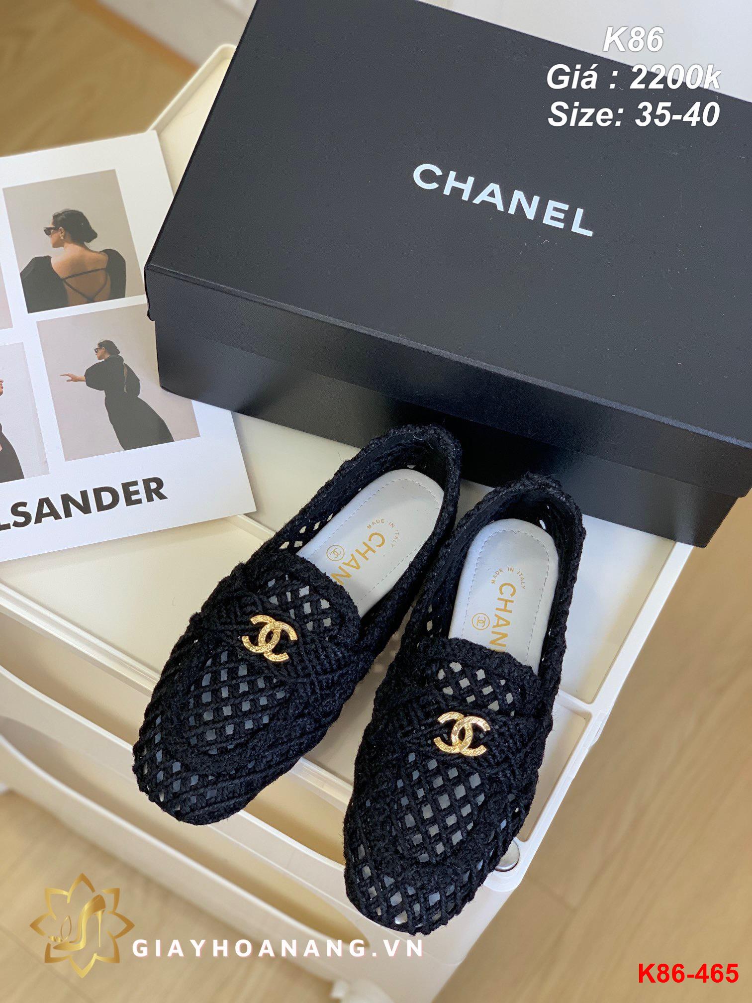 K86-465 Chanel giày lười siêu cấp