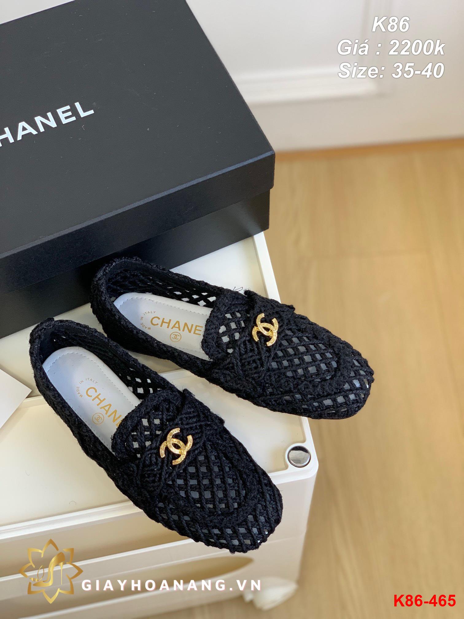 K86-465 Chanel giày lười siêu cấp