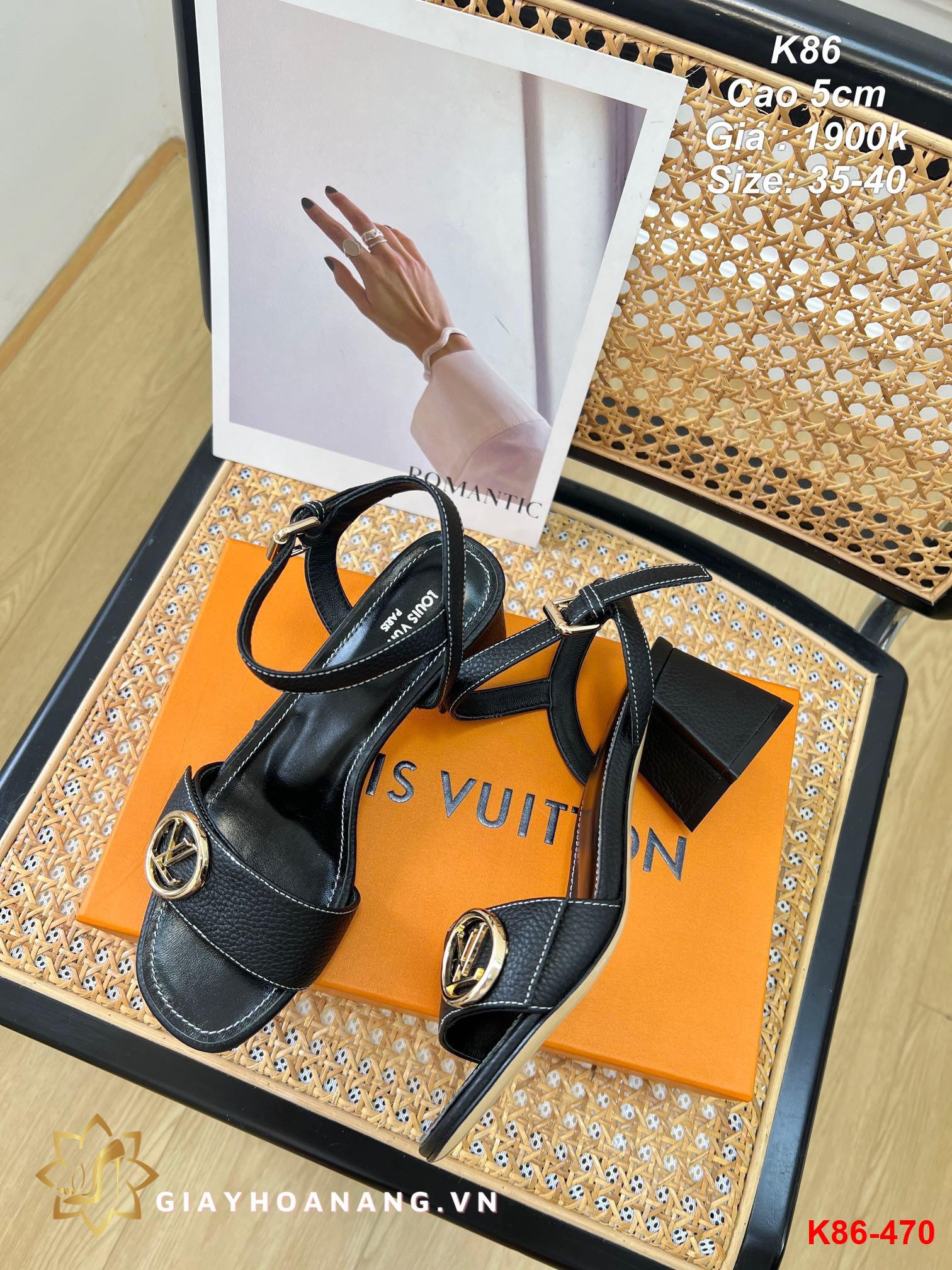 K86-470 Louis Vuitton sandal cao 5cm siêu cấp