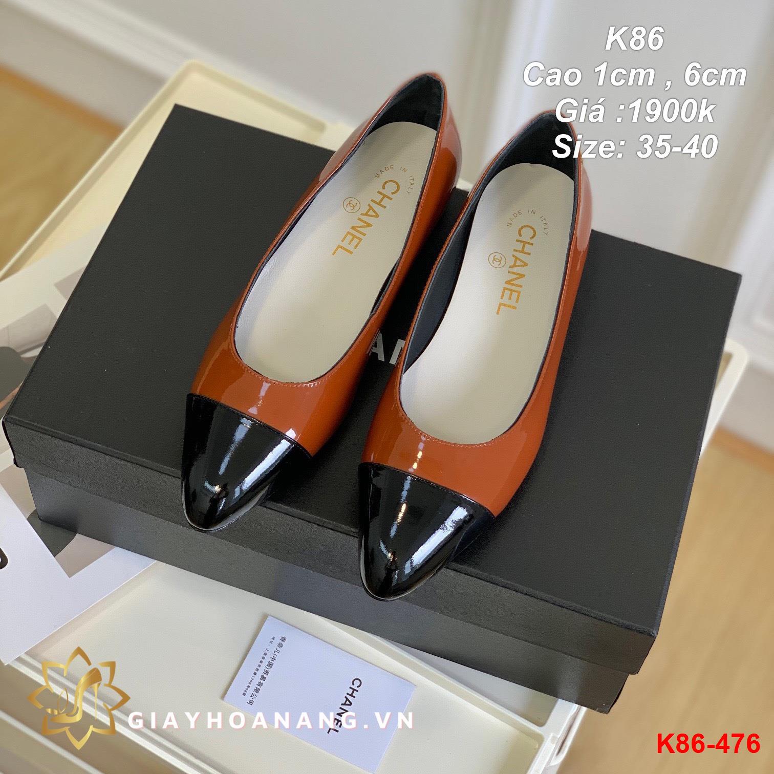 K86-476 Chanel giày cao 1cm , 6cm siêu cấp
