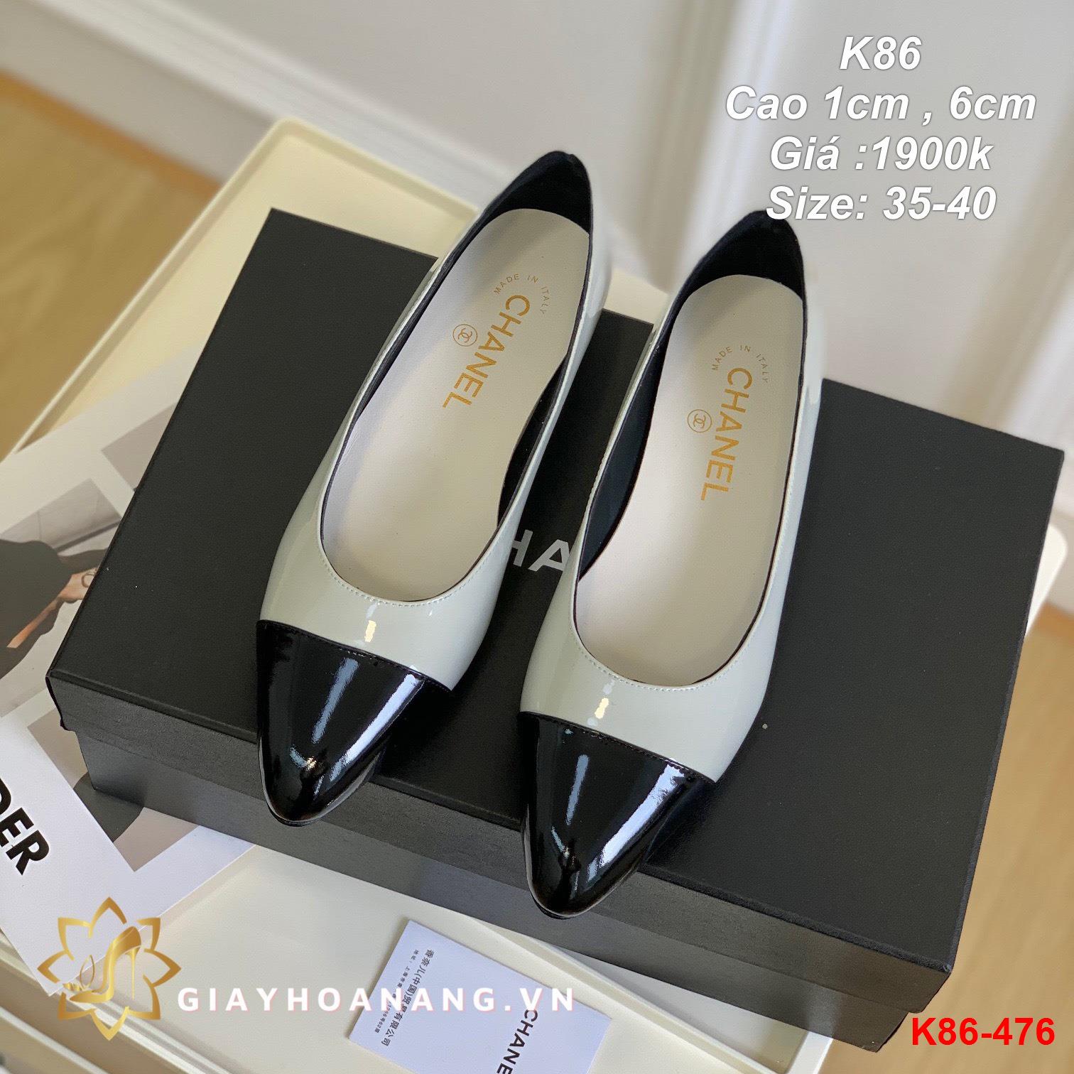 K86-476 Chanel giày cao 1cm , 6cm siêu cấp