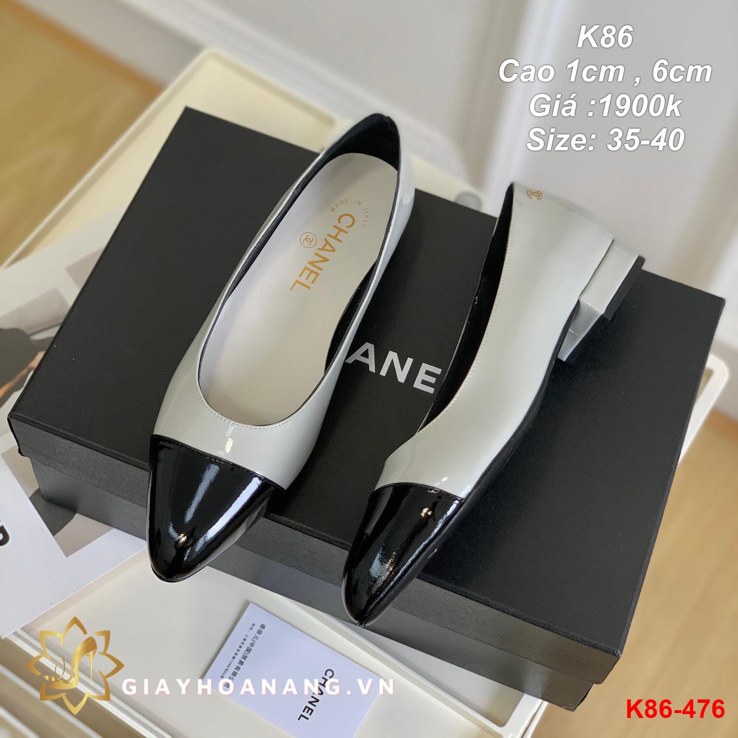 K86-476 Chanel giày cao 1cm , 6cm siêu cấp