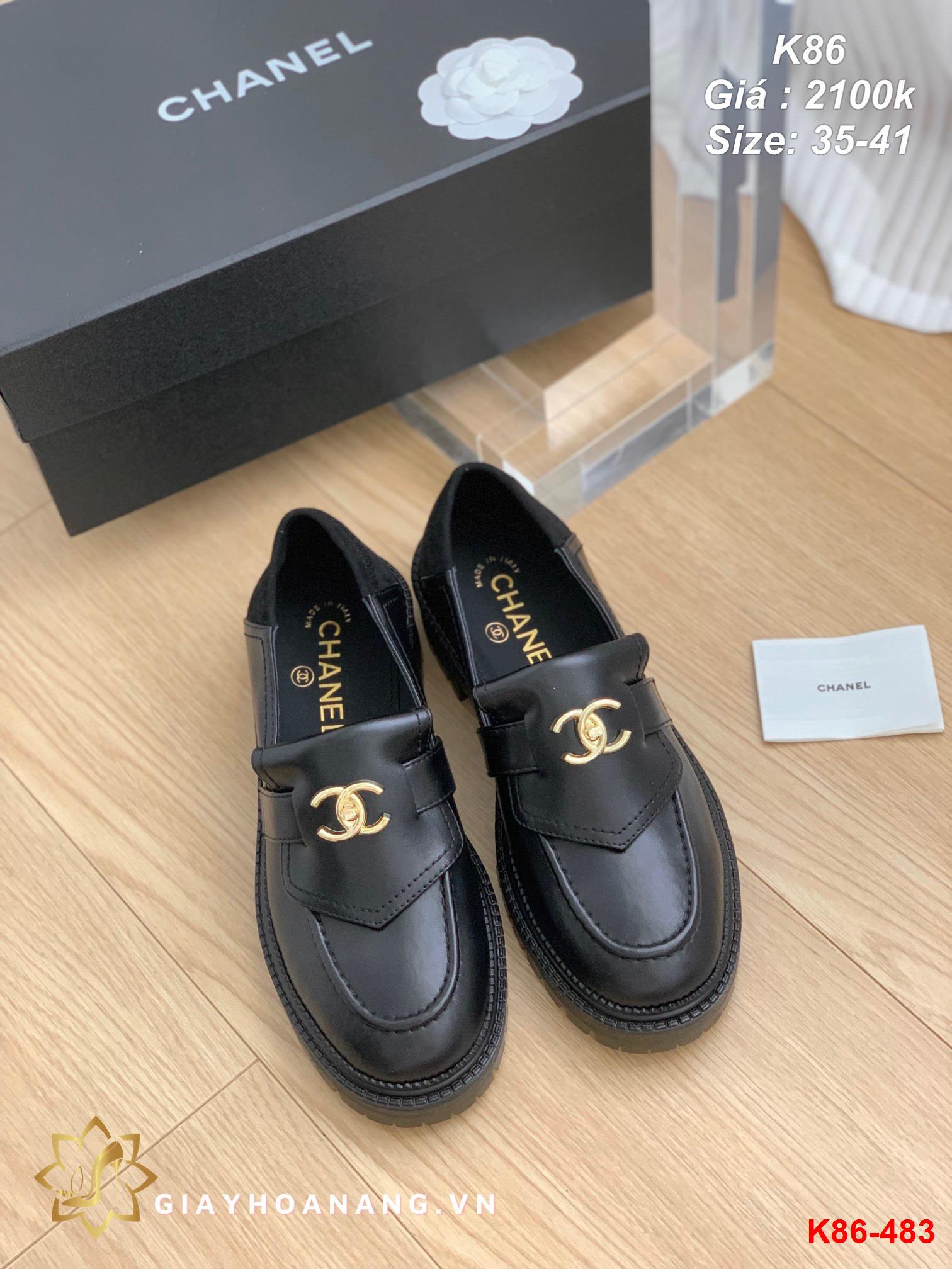 K86-483 Chanel giày lười siêu cấp