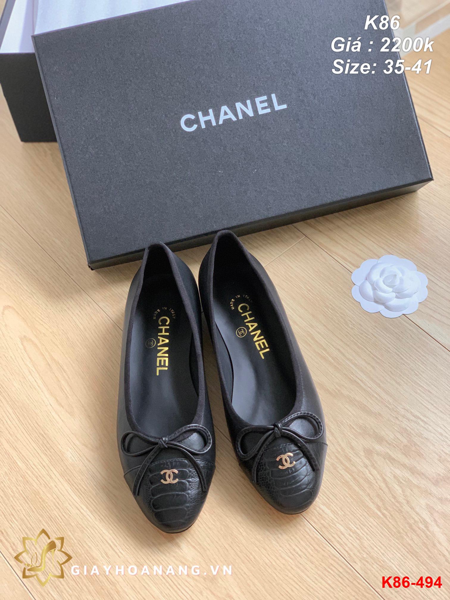 K86-494 Chanel giày bệt siêu cấp