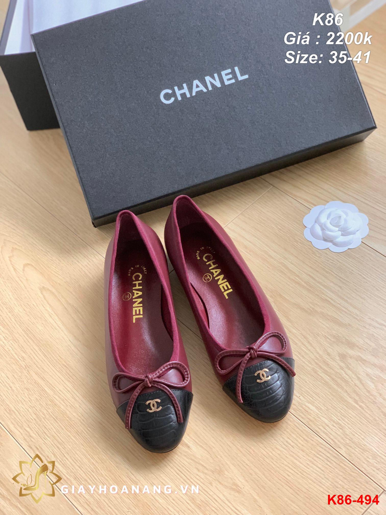 K86-494 Chanel giày bệt siêu cấp