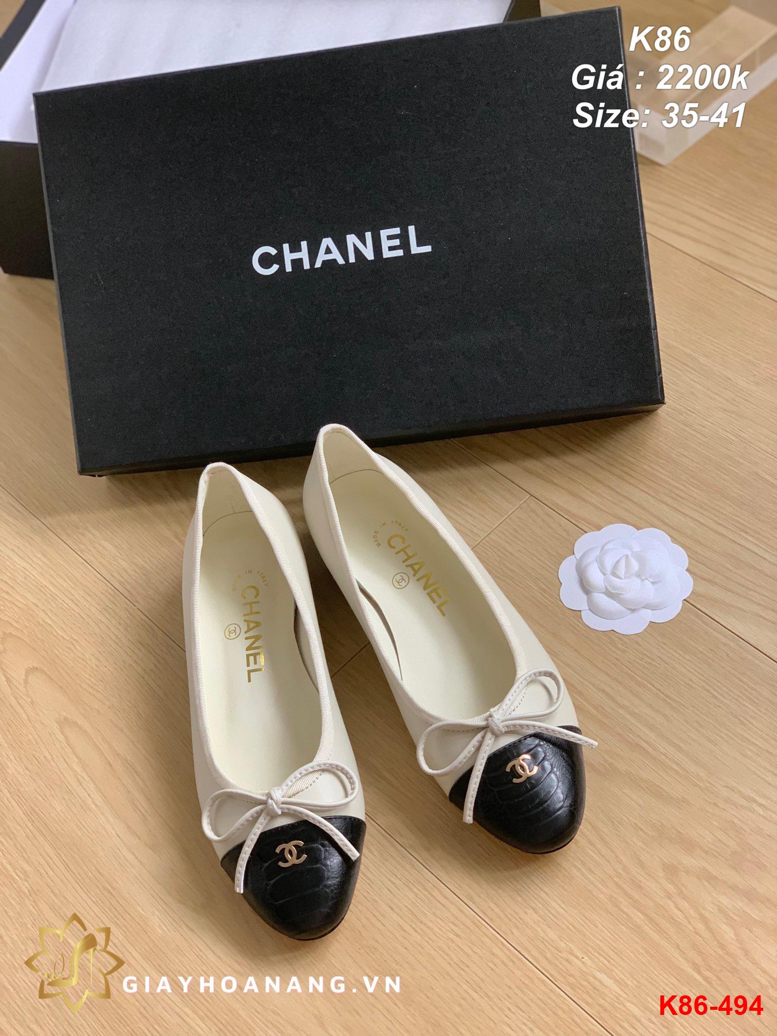 K86-494 Chanel giày bệt siêu cấp