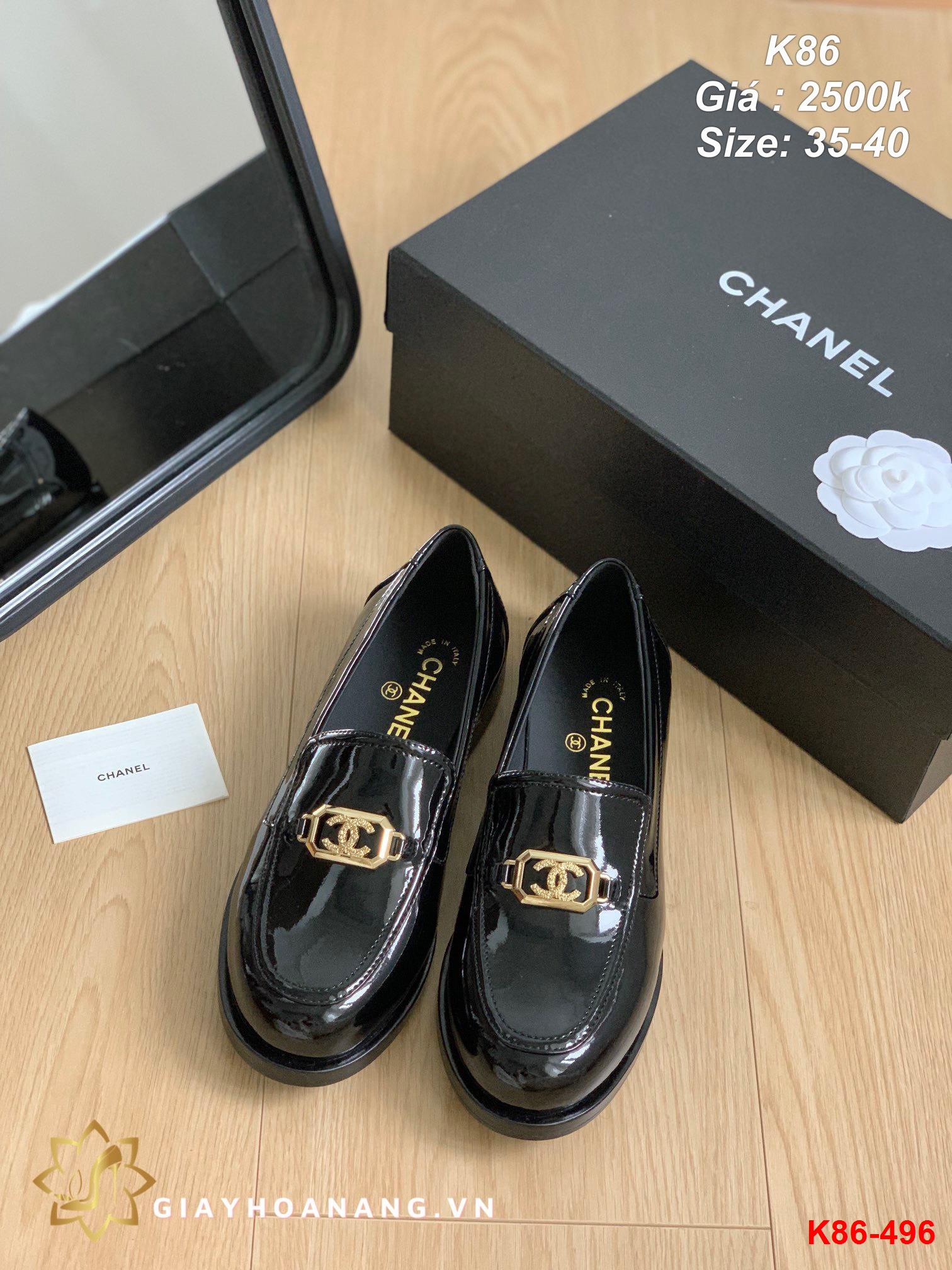 K86-496 Chanel giày lười siêu cấp